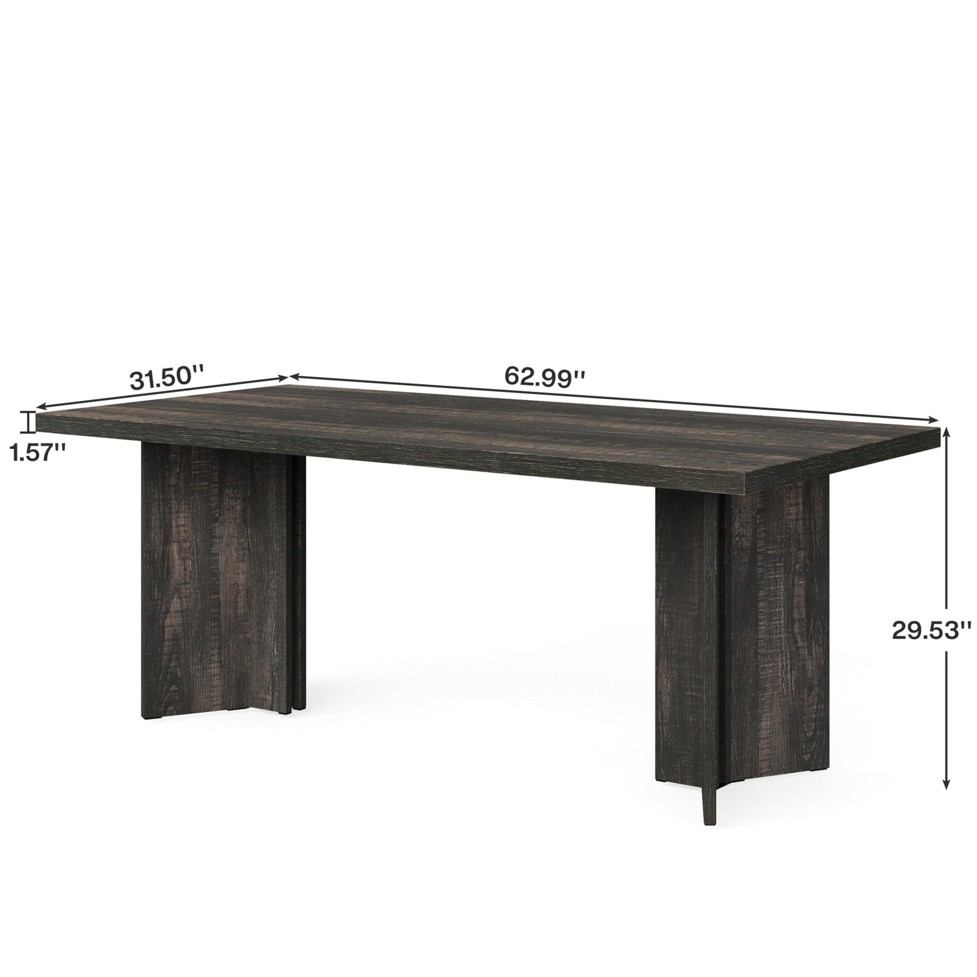 Dining Table For 4 - 6 People, Kitchen Table With Thick Top