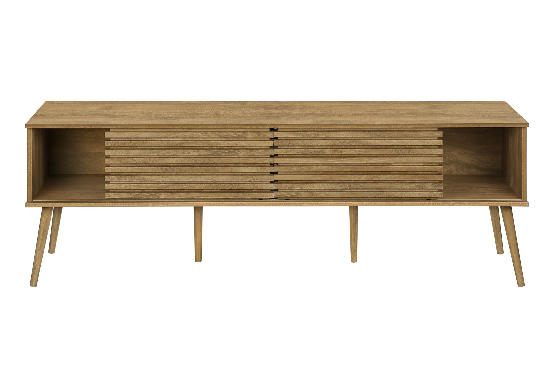 TV Stand, 72 Inch, Media Entertainment Center, Storage Cabinet, Console, Storage Shelves, Contemporary & Modern - Walnut - Best Buy Furniture