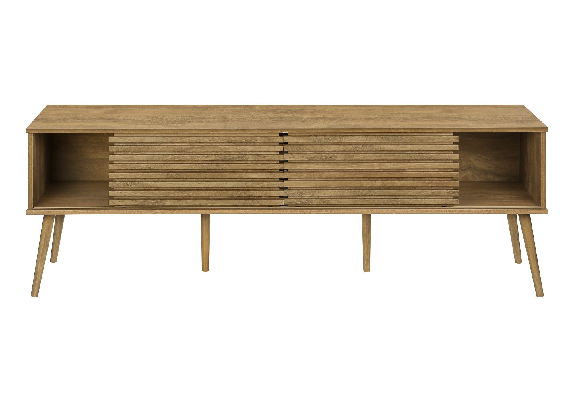 TV Stand, 72 Inch, Media Entertainment Center, Storage Cabinet, Console, Storage Shelves, Contemporary & Modern - Walnut - Best Buy Furniture