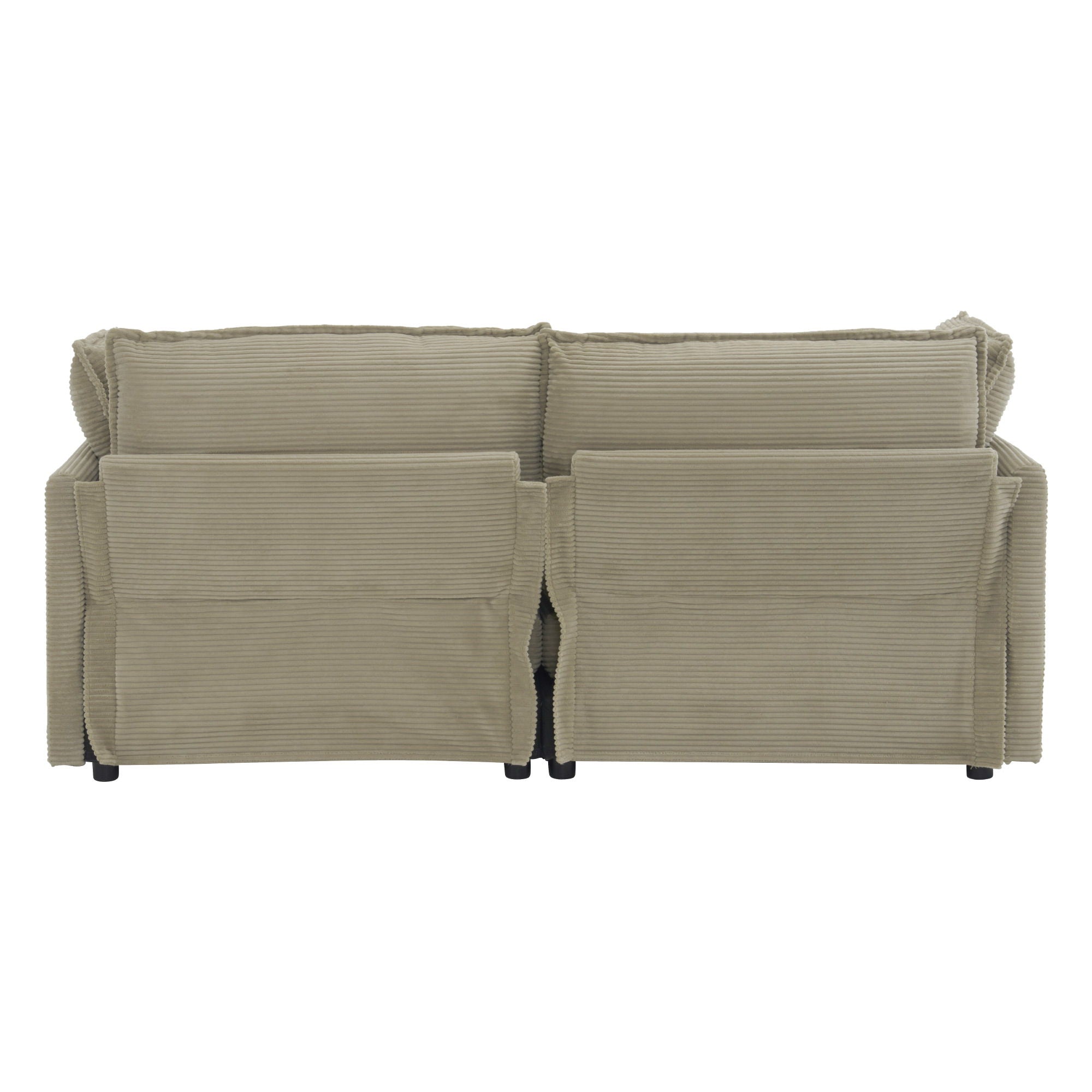 Modern Modular Sectional Sofa With Side Storage Pockets For Living Room