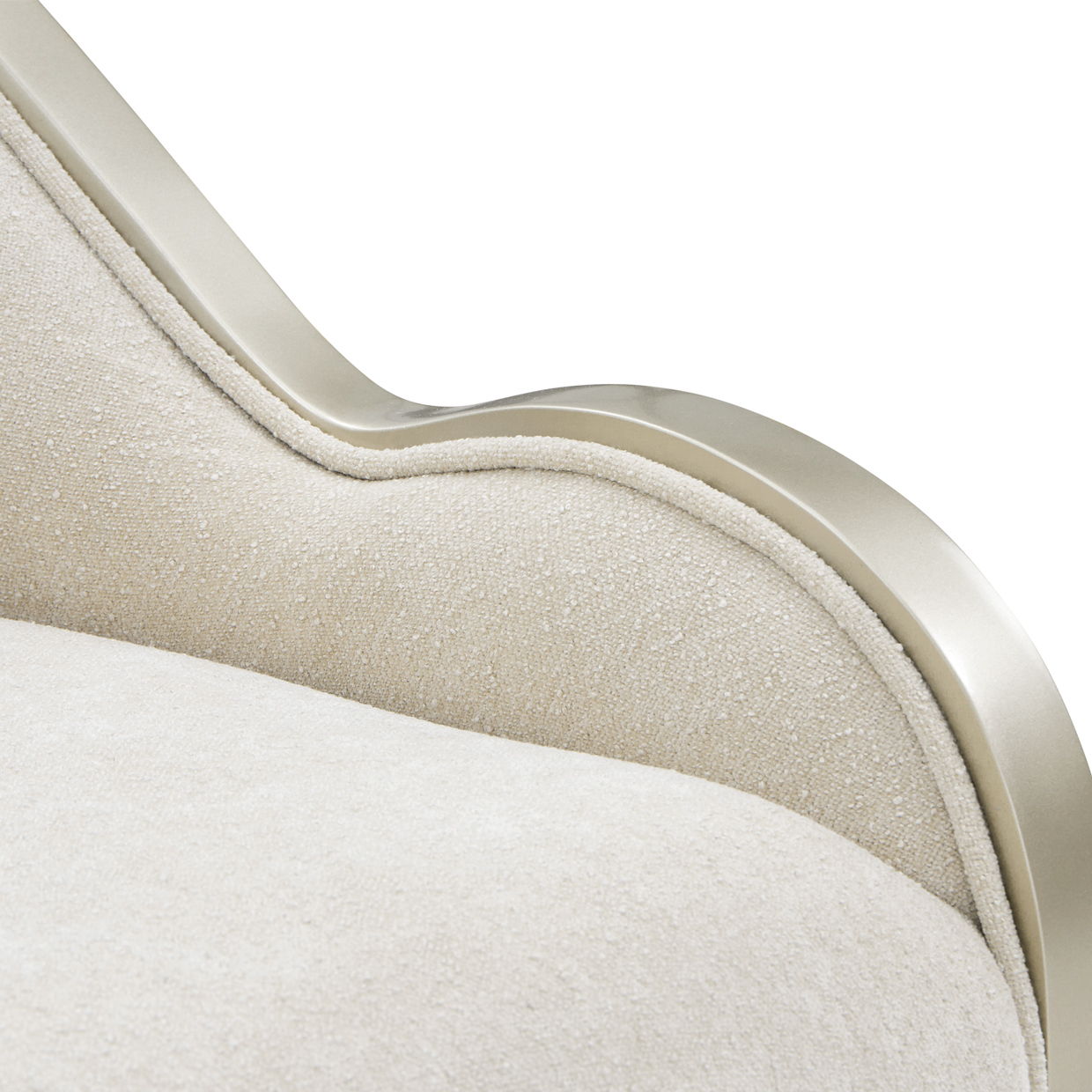 La Marisia - Chenille Accent Chair - Tranquil / Light Champagne