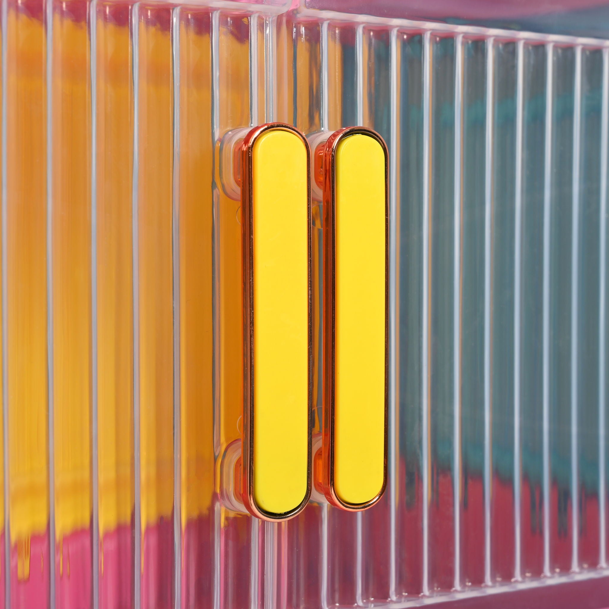 Folding Storage Cabinet With Magnetic Doors And Wheels