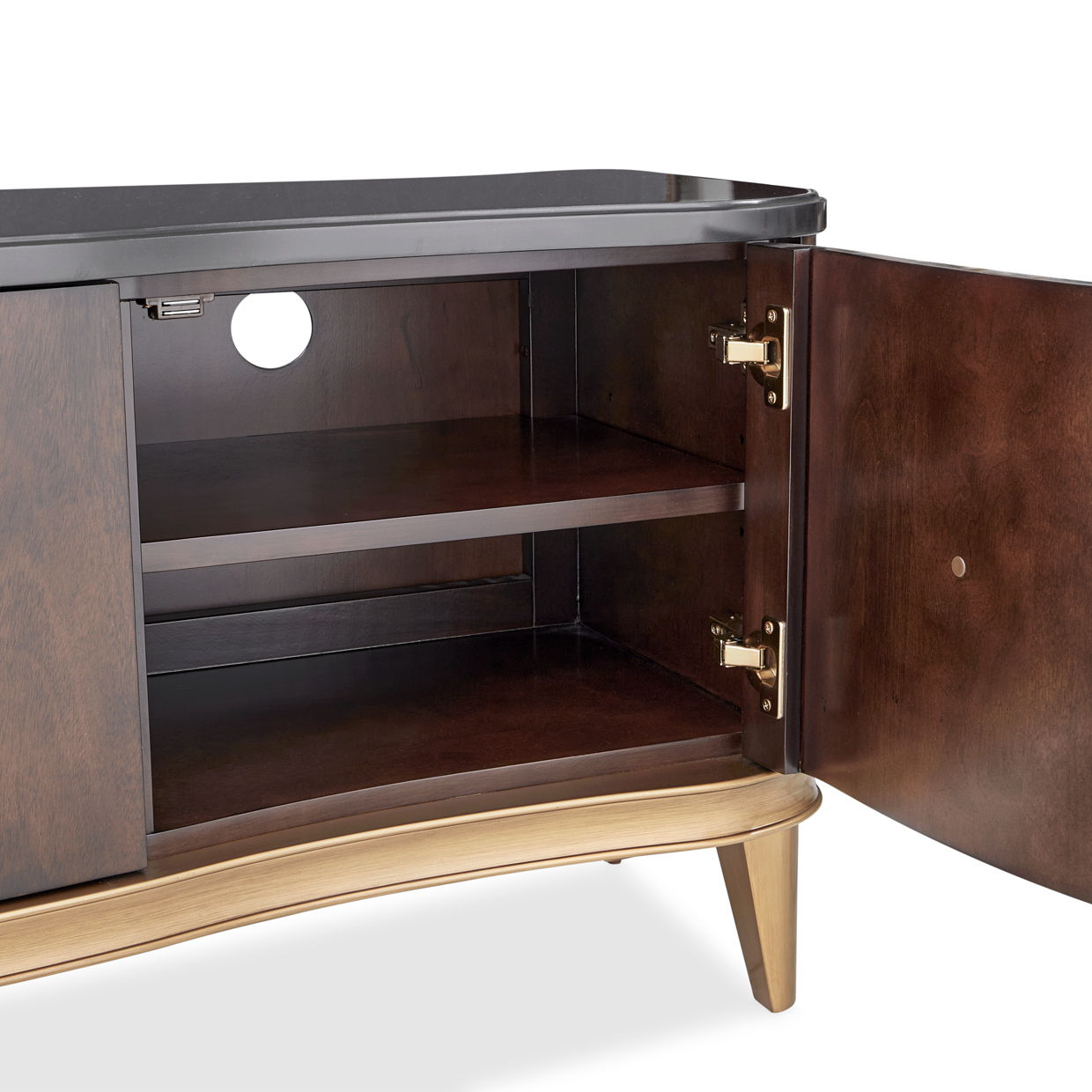 Camellia Field - Media Cabinet - Dark Brown