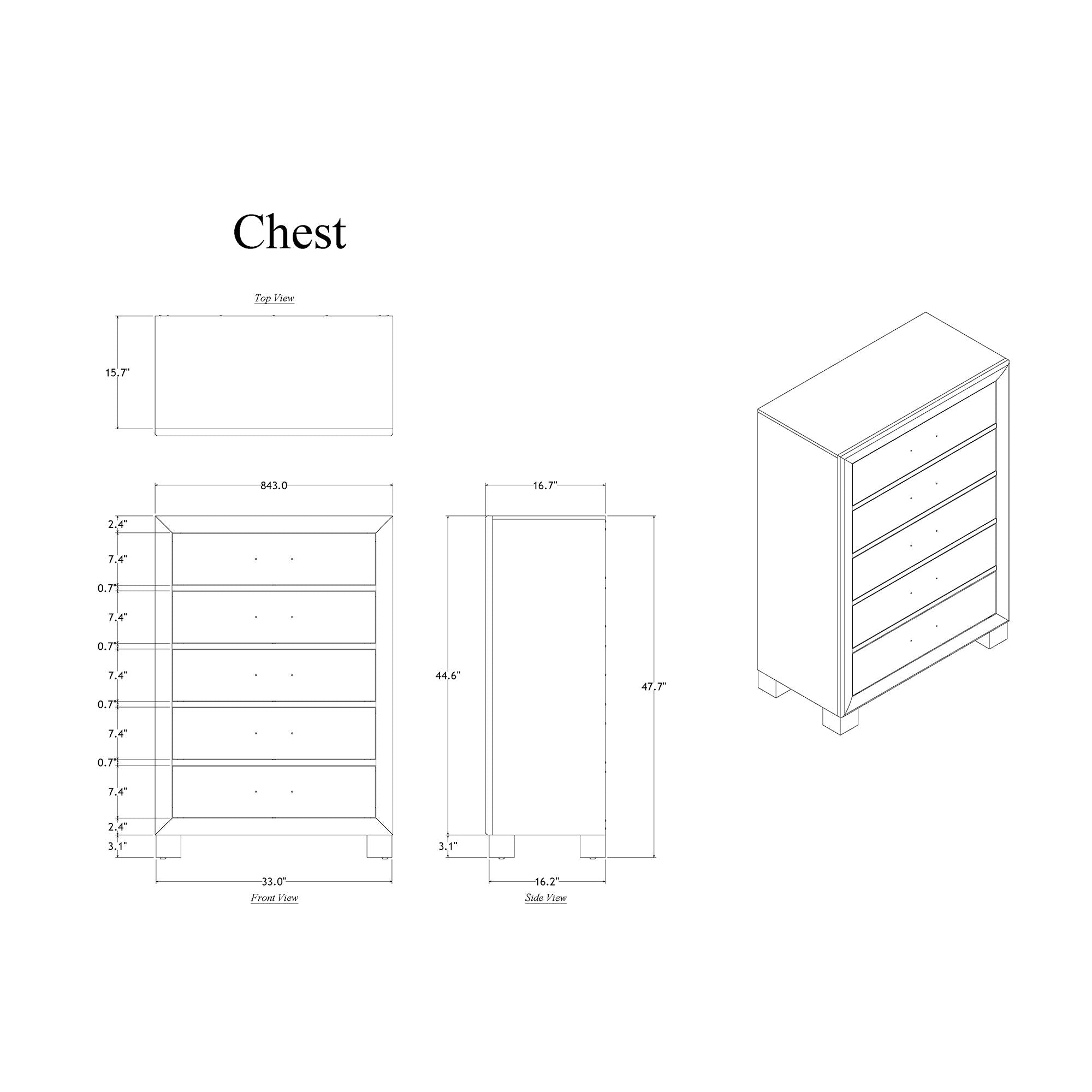 Rover - Chest - Gray
