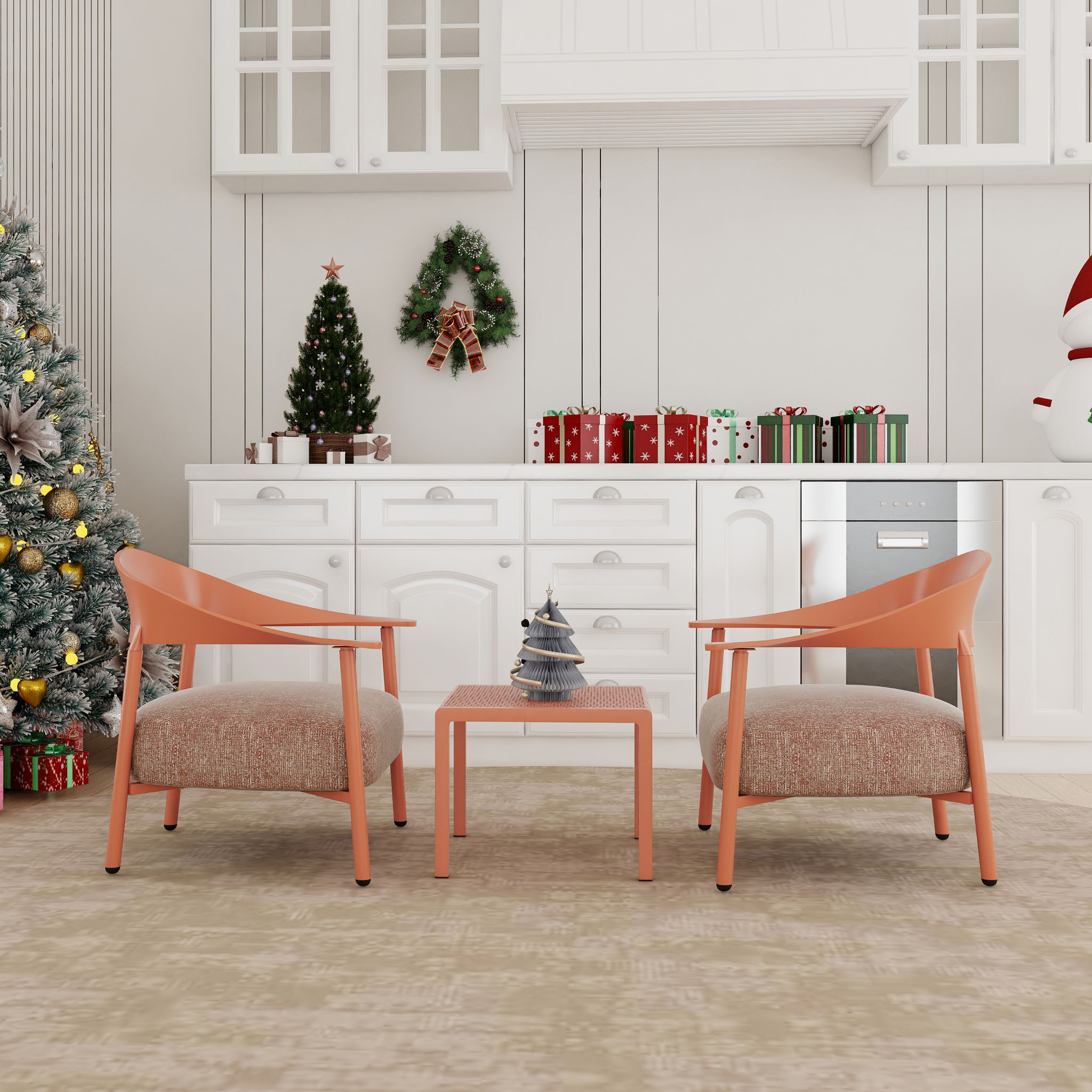 Furniture Set With Seat Cushions, Sturdy And Durable