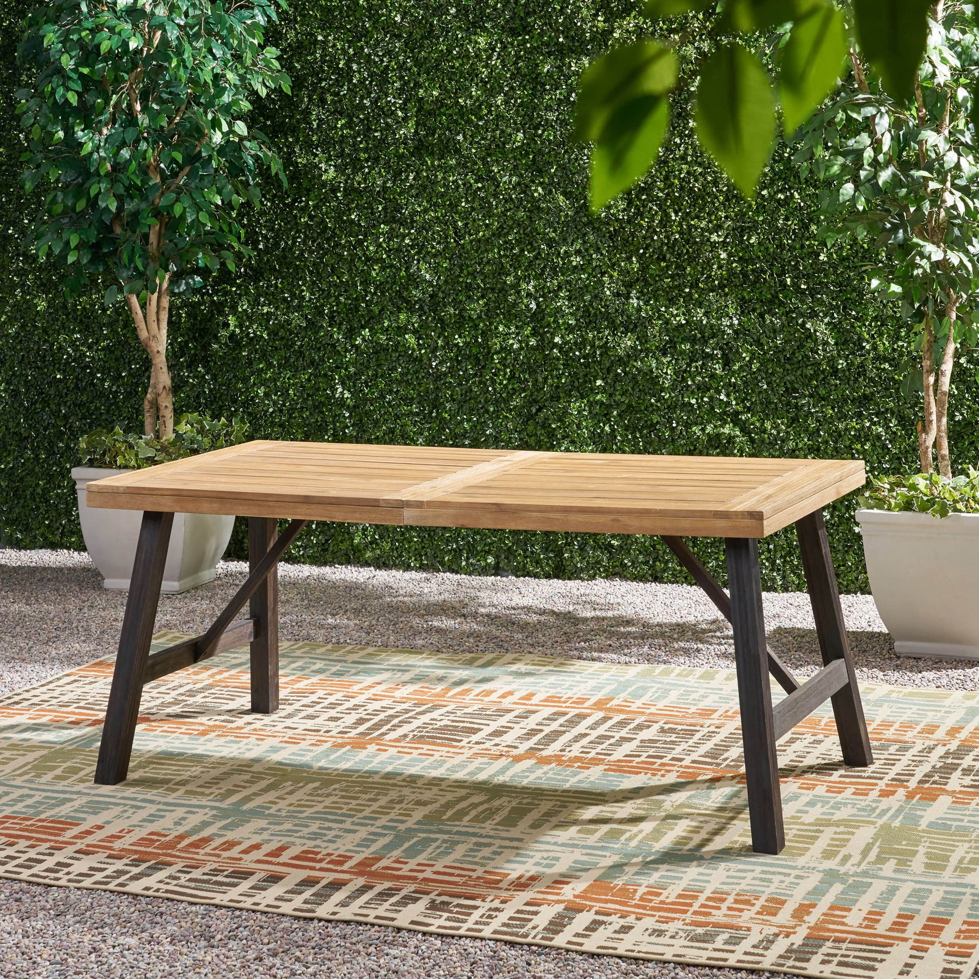 Outdoor Dining Set With 2 Bench And 1 Dining Table - Light Brown - Best Buy Furniture