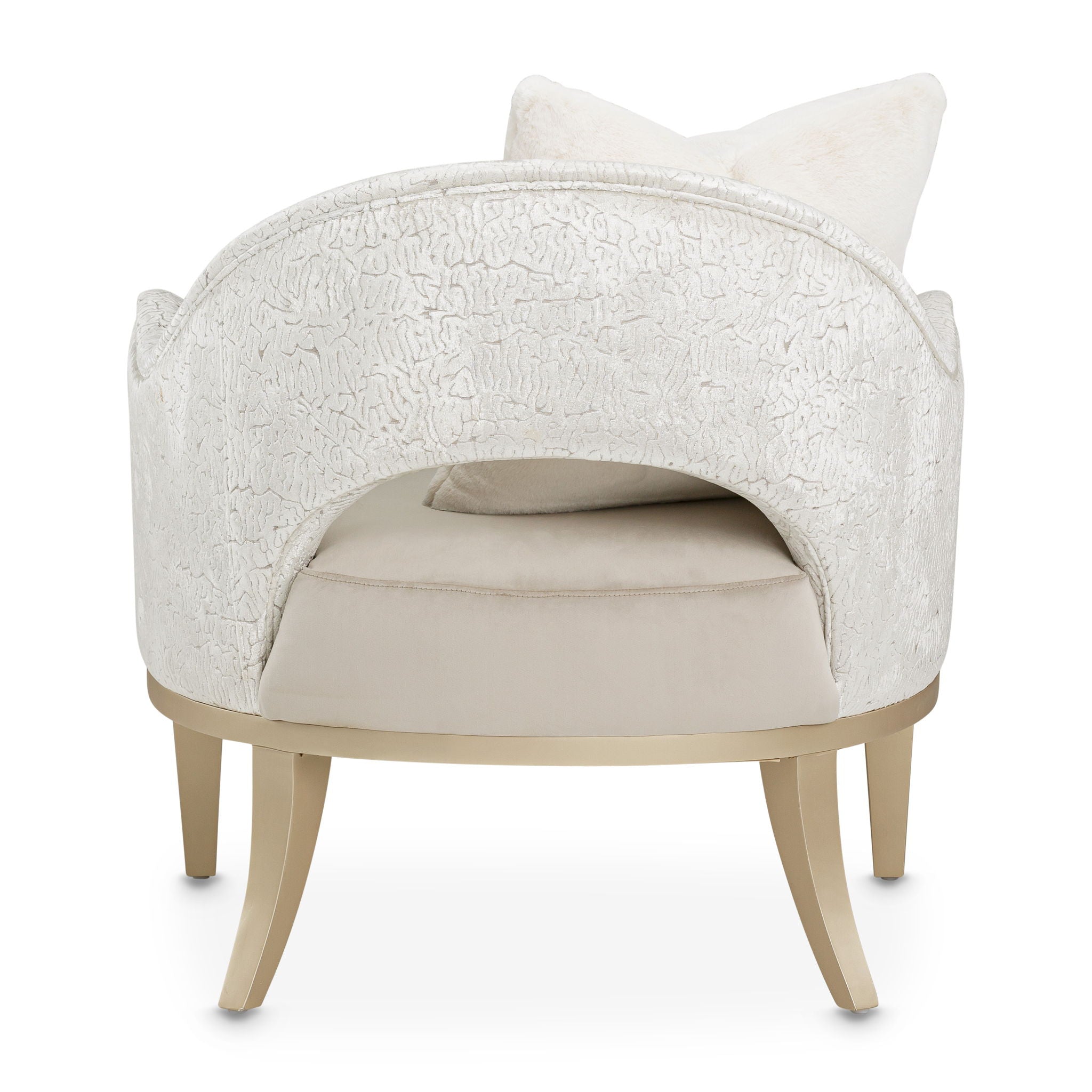 Yvette - Accent Chair - Porcini  / Medium Champagne