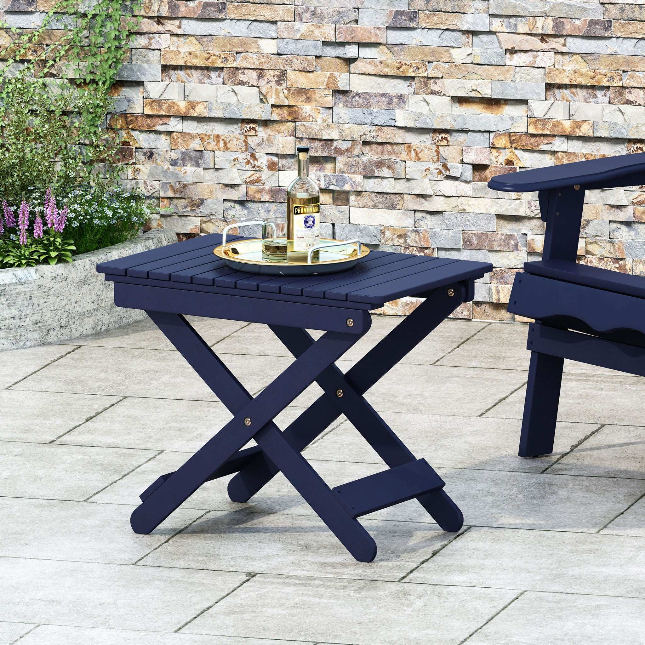 Outdoor Folding Wooden Side Table - Best Buy Furniture