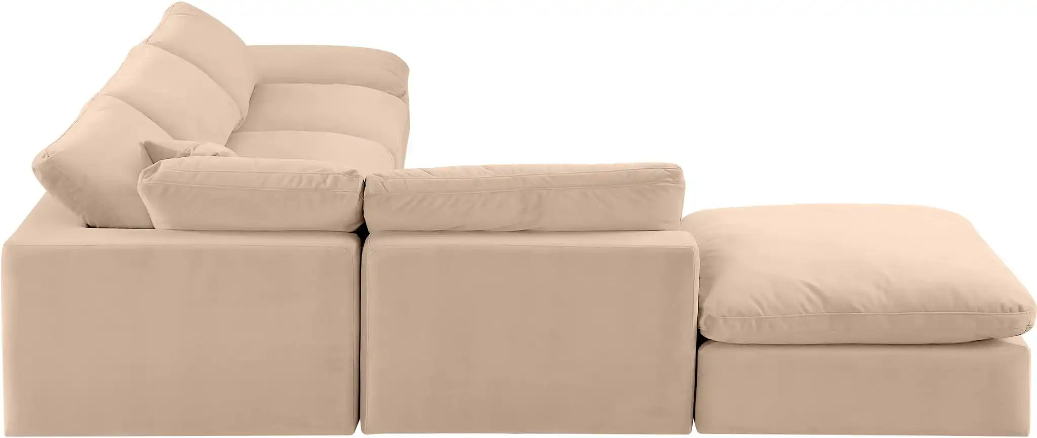 Comfy - 6 Piece Velvet Modular Sectional