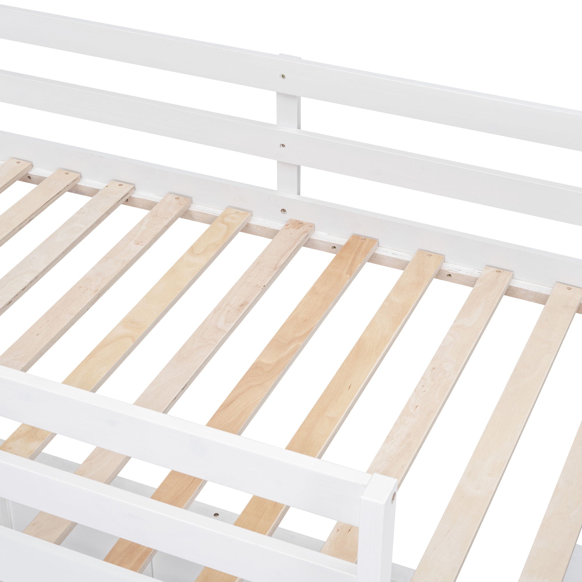 Full Over Full Bunk Bed With Desk