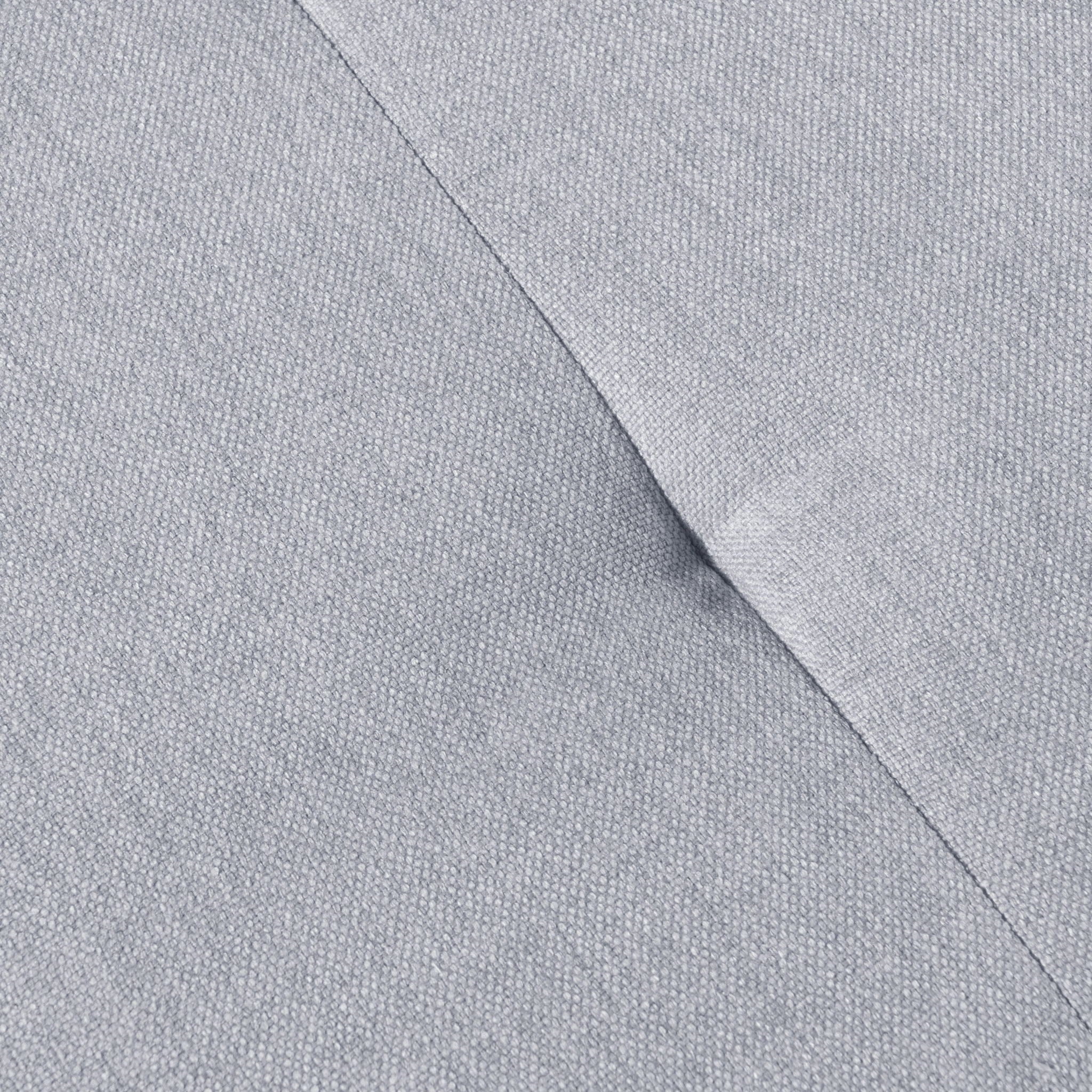 Contemporary Ottoman Footstool With Tufted Upholstery - Light Gray