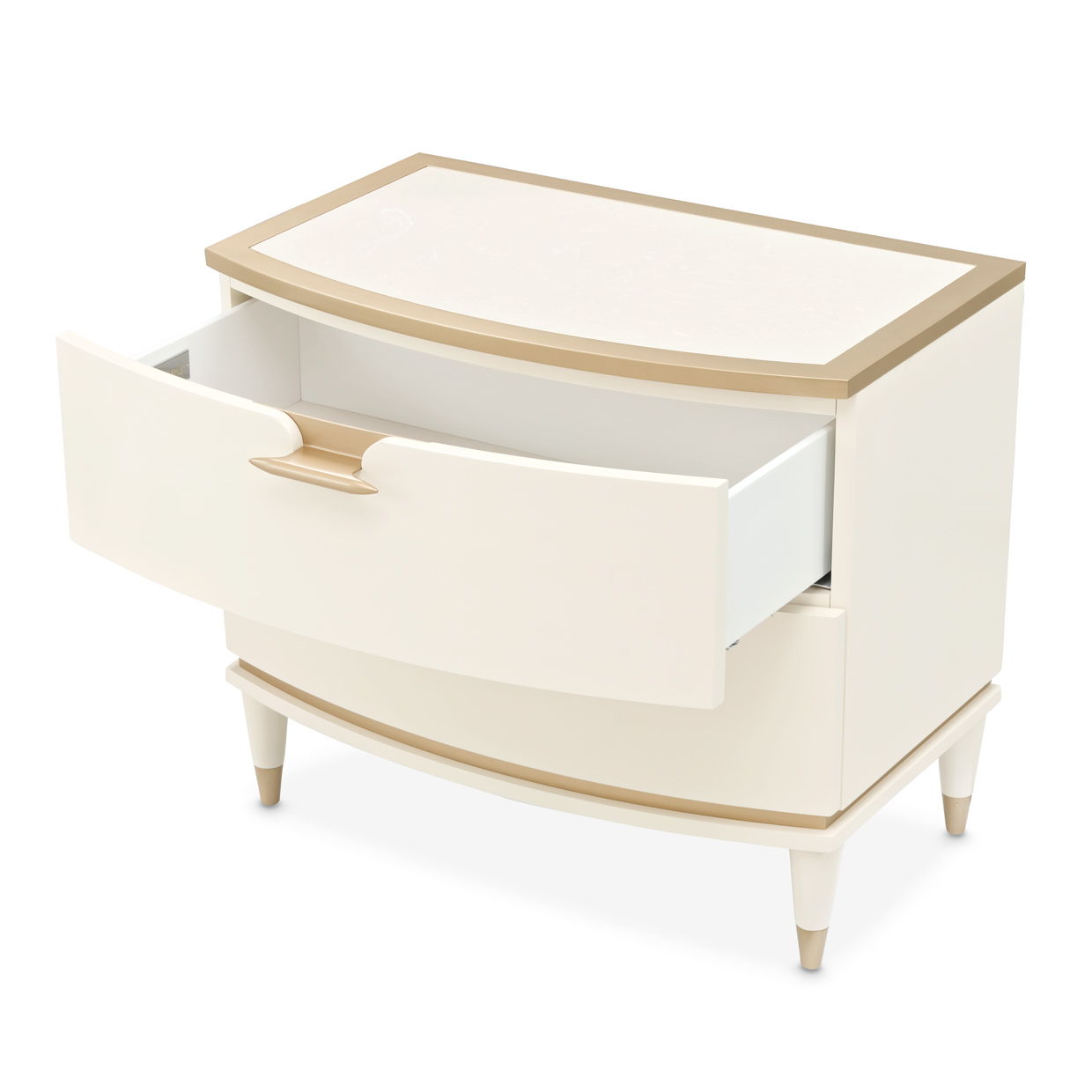 La Terrazza - Large Nightstand - Creamy Pearl