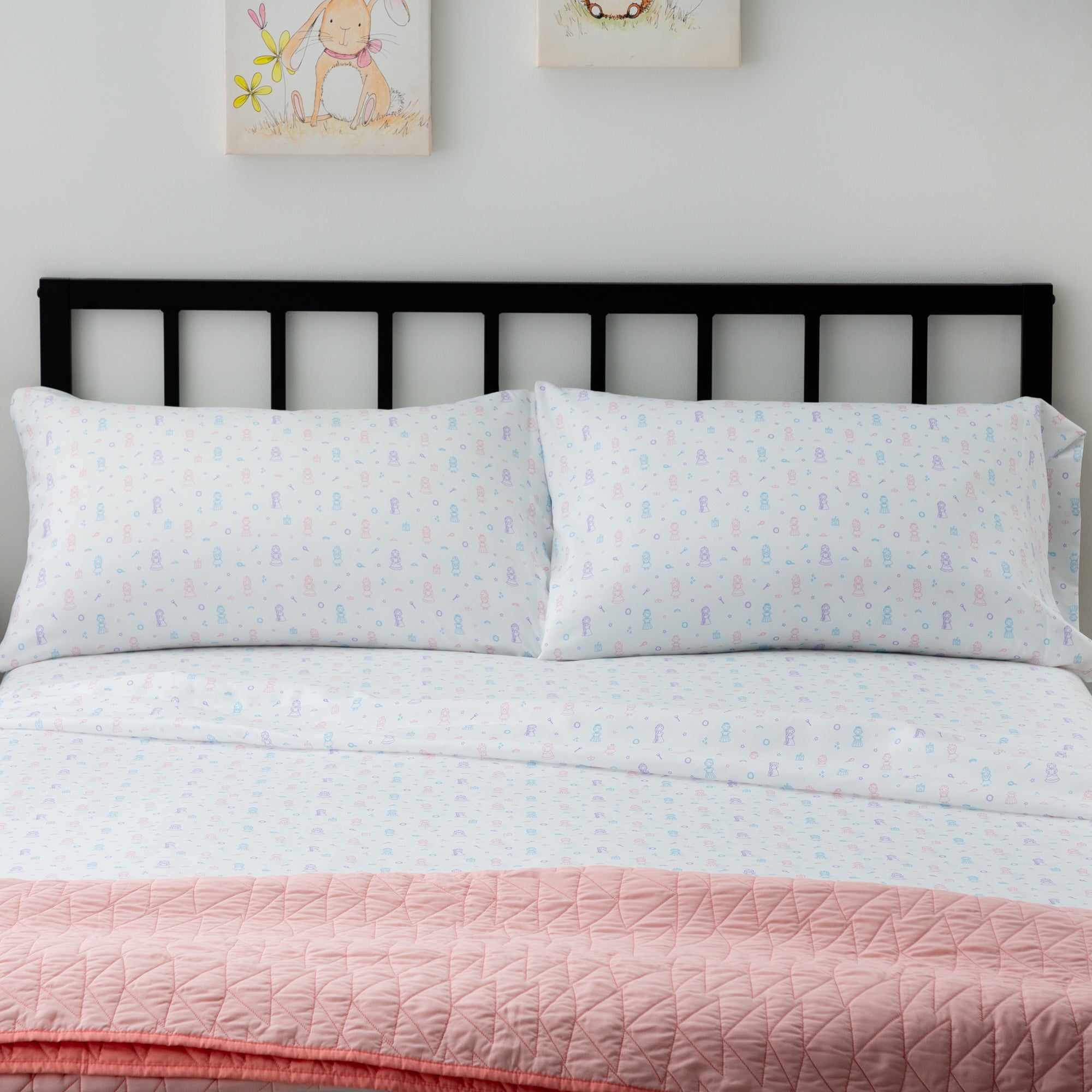 Linenspa Microfiber Sheet Set Full Princess Pattern