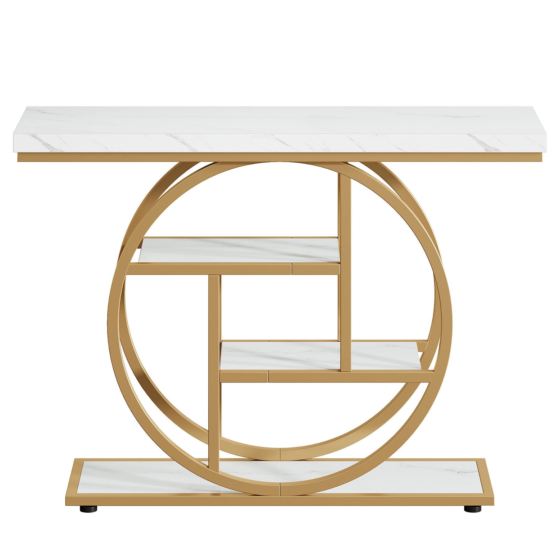 Console Table With 4 Tier Design For Living Hallway