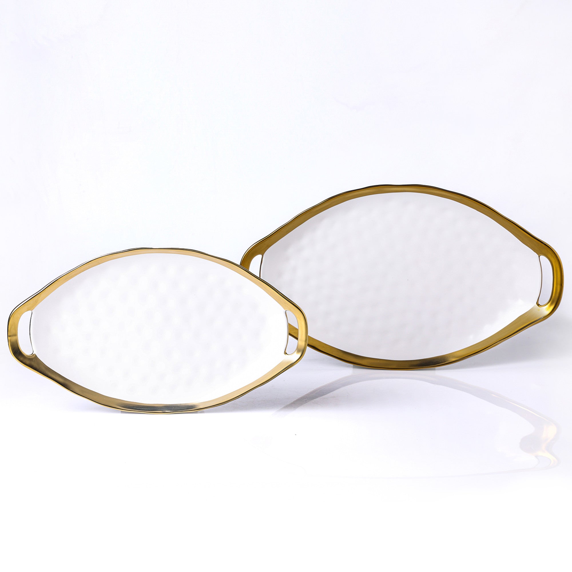 Florian Porcelain Service Plate Set - White