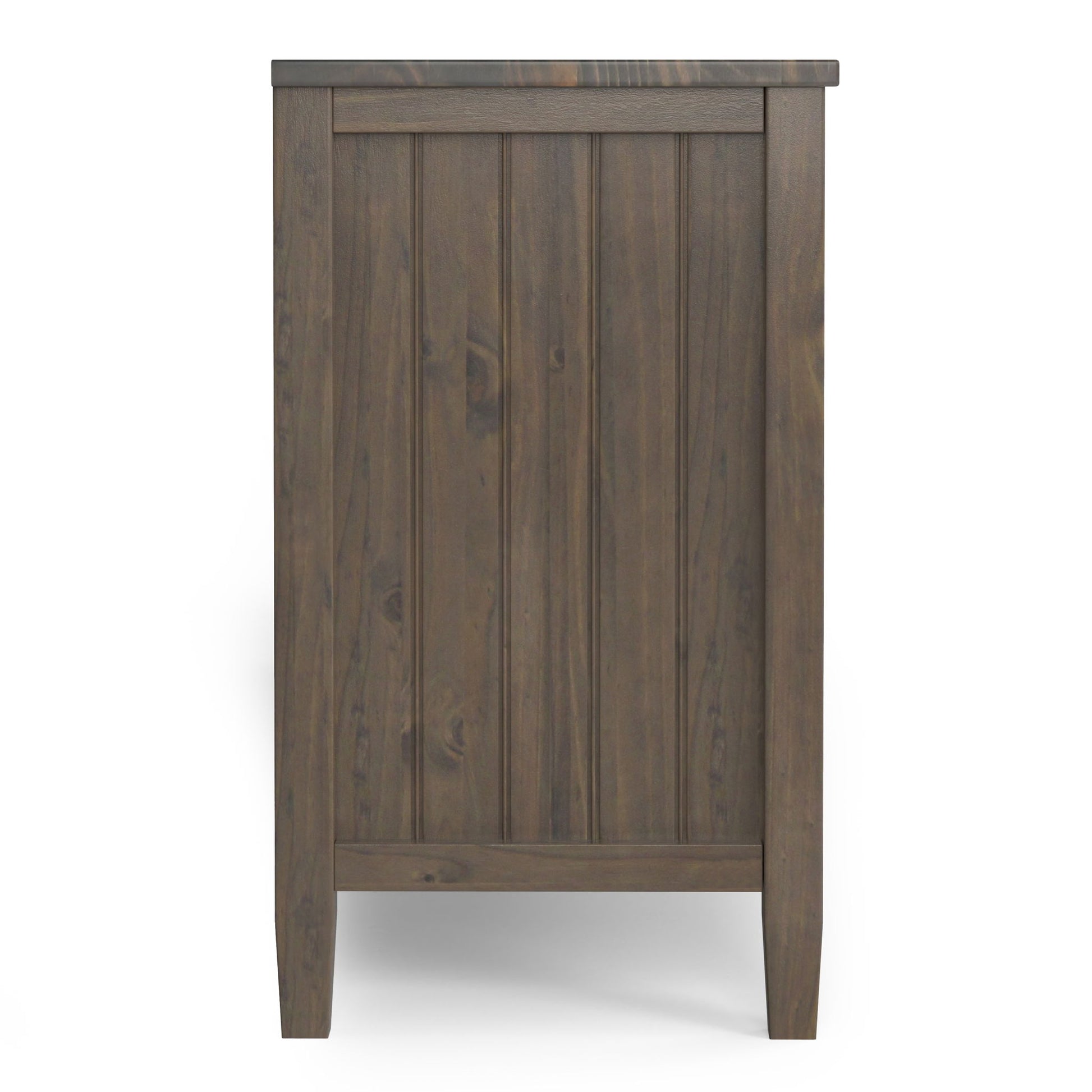 Lev - Handcrafted TV Media Stand - Smoky Brown - Best Buy Furniture