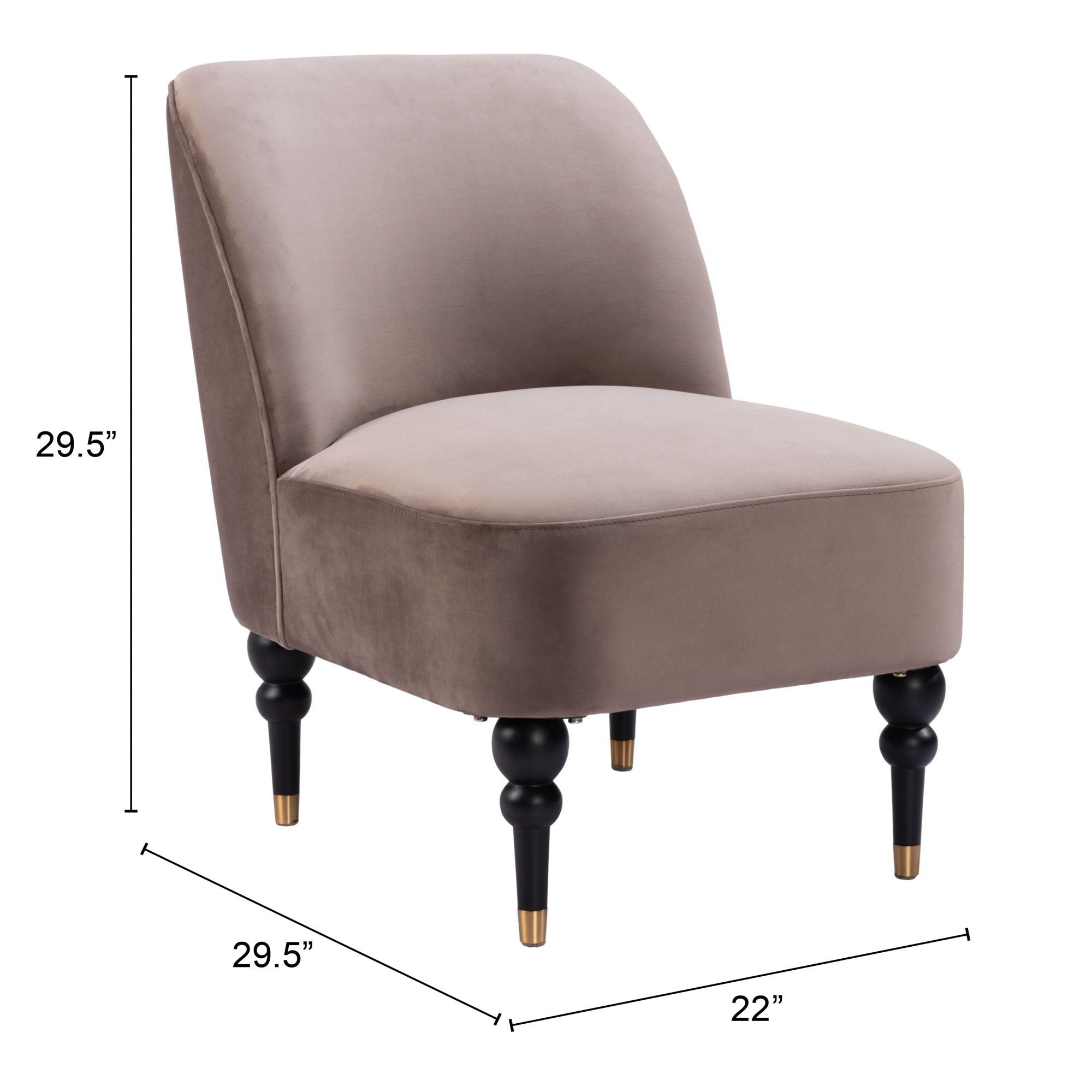 Bintulu - Accent Chair - Taupe