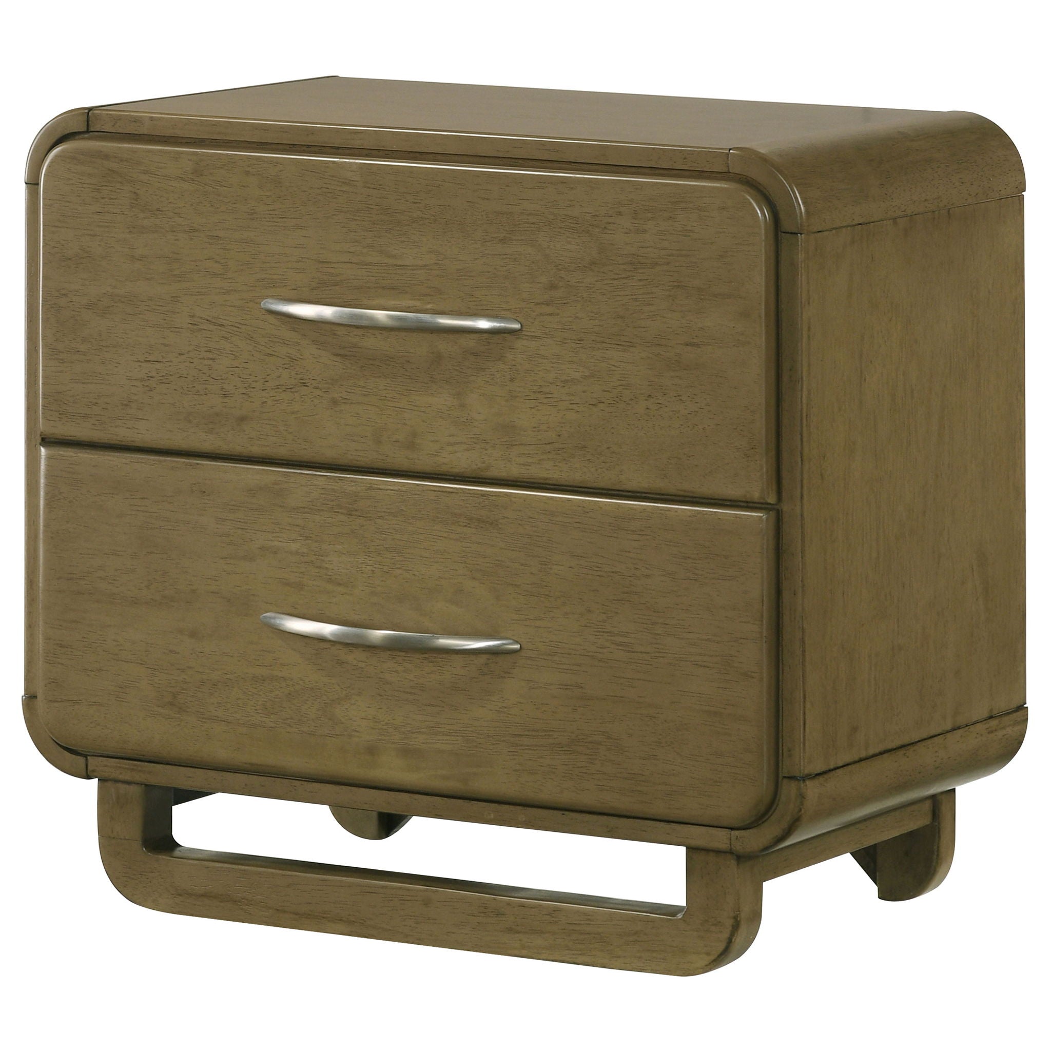 Tully - 2 Drawer Nightstand - Nutmeg Brown