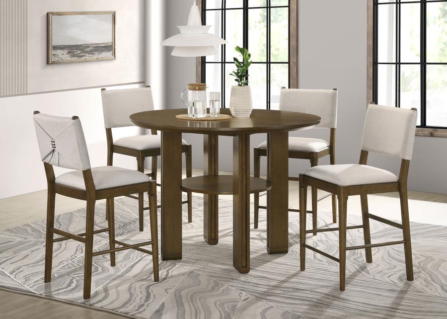 Ottowa - Round Counter Height Dining Table - Brown
