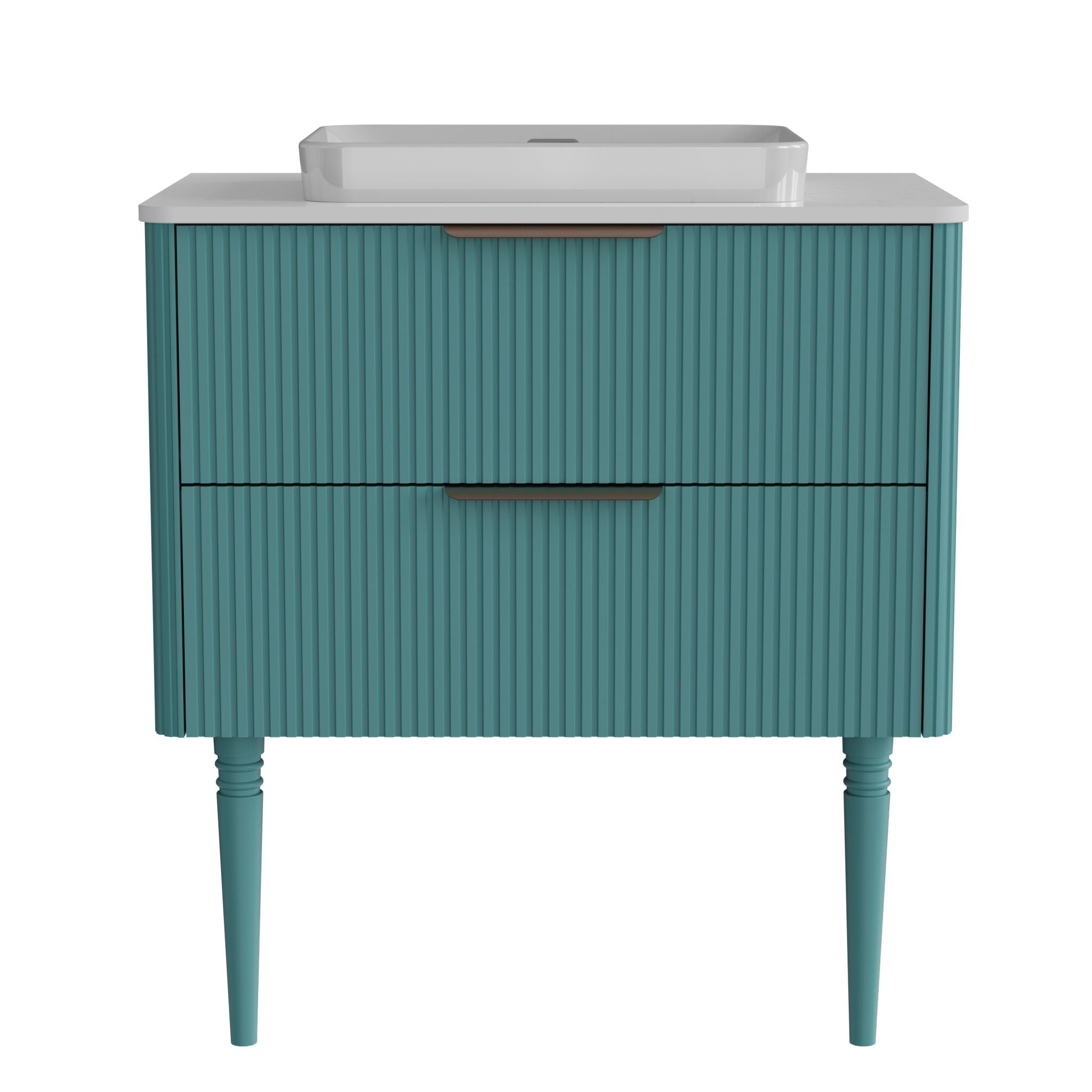 Elena - Modern Bathroom Vanity With Sink With Ample Storage, 2 Soft Close Drawers