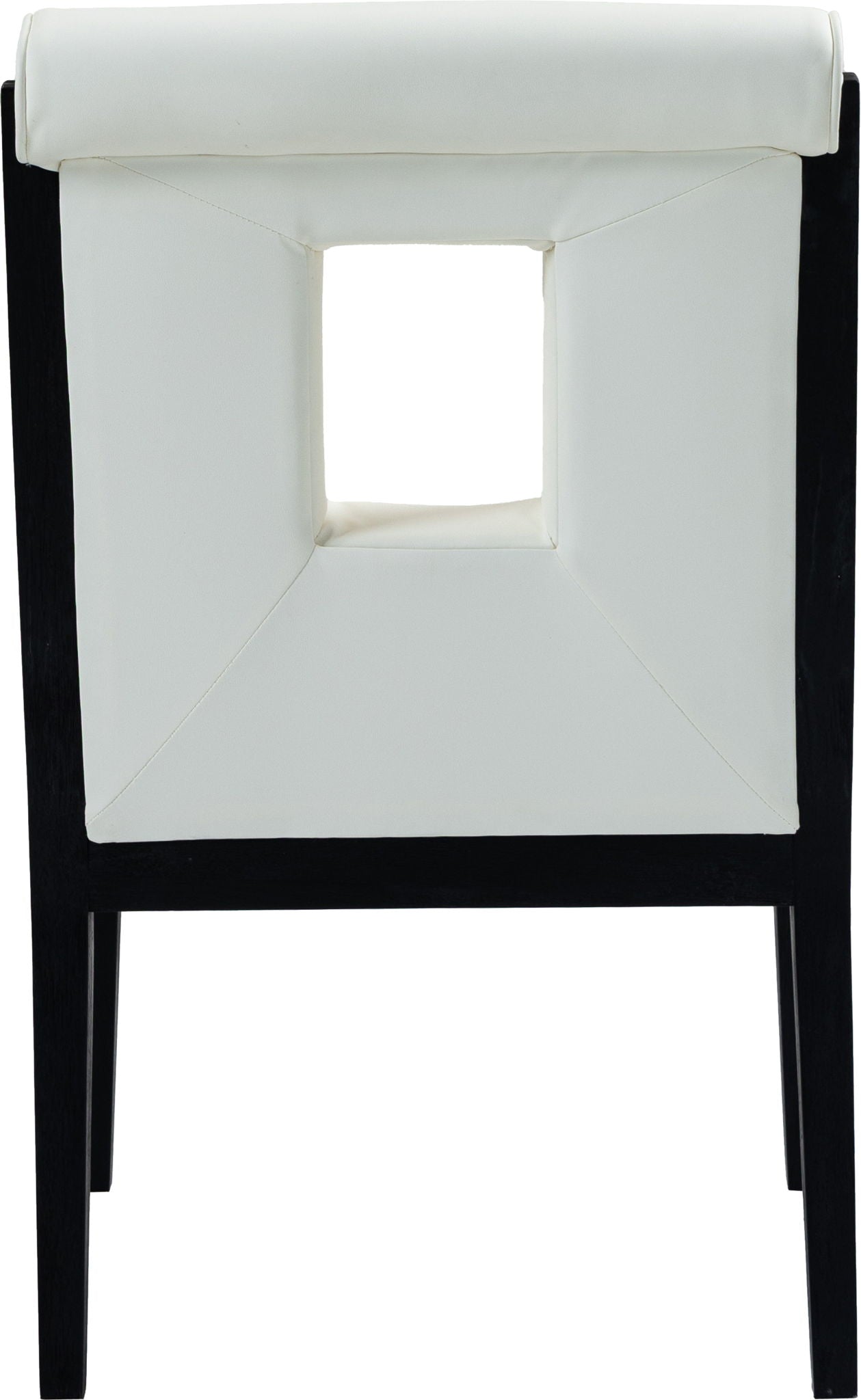 Gwendolyn - Faux Leather Dining Arm Chair With Black Frame