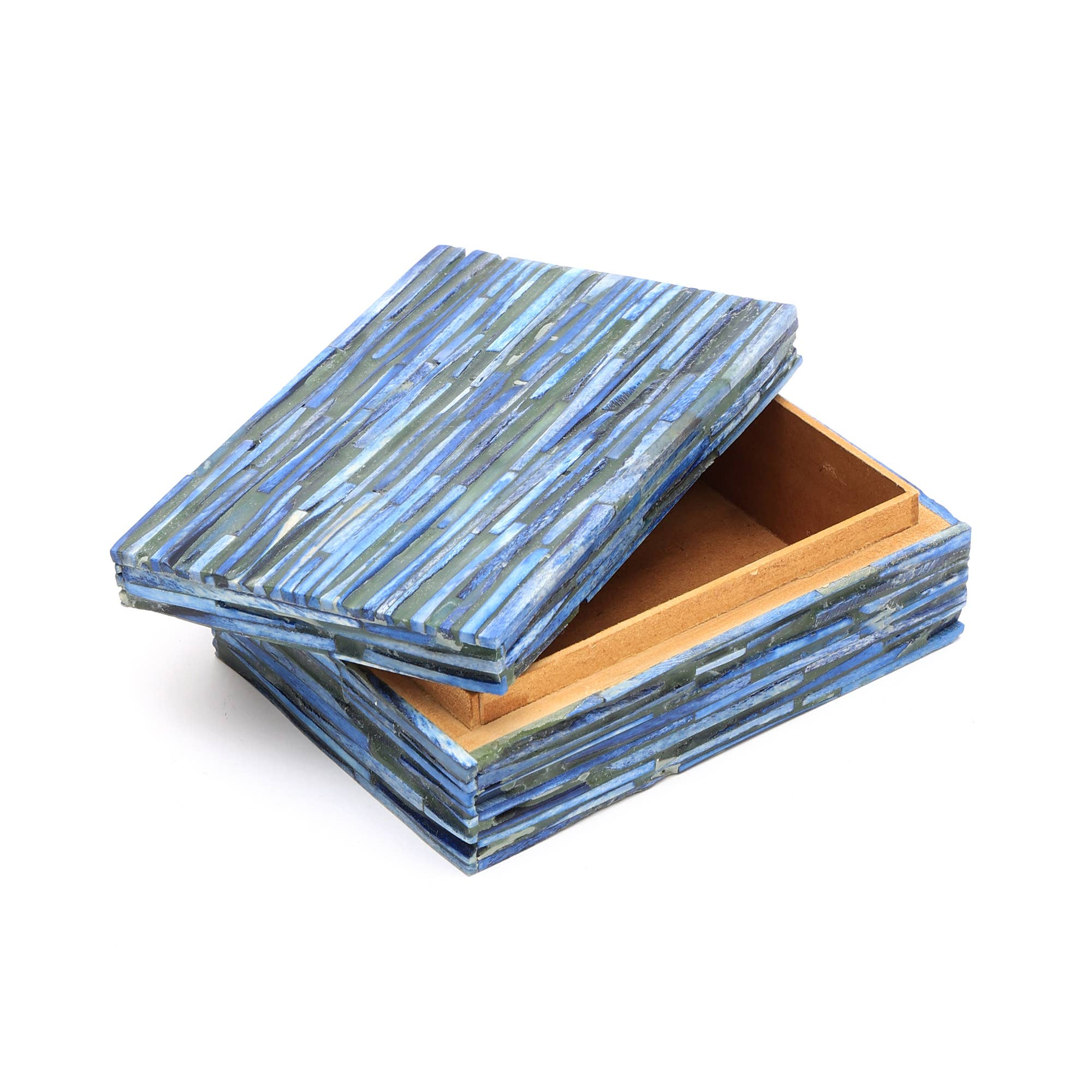 Yareli Handcrafted Sky-Blue Dyed Bone Inlay Decorative Box