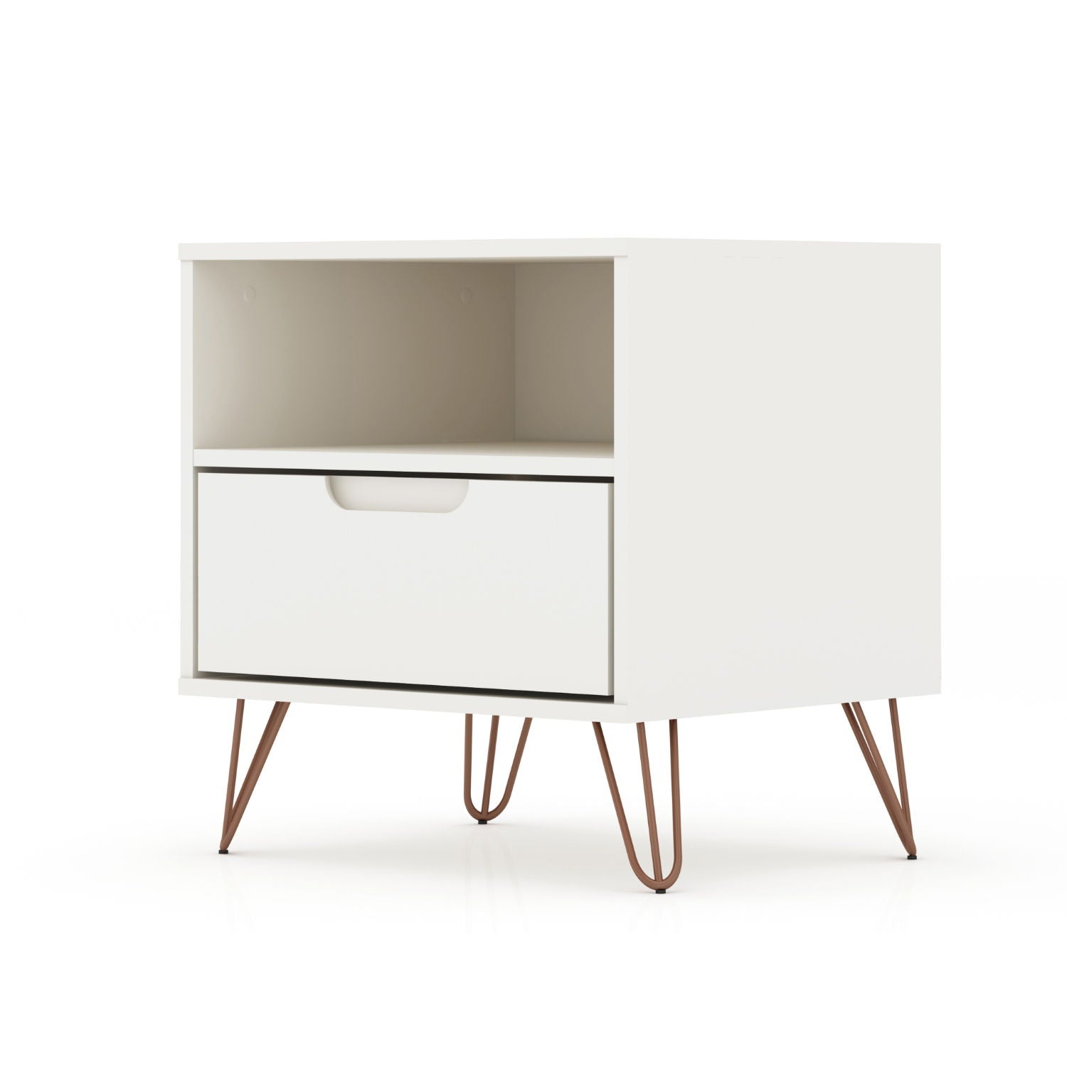 Rockefeller - Nightstand With 1 Drawer - White