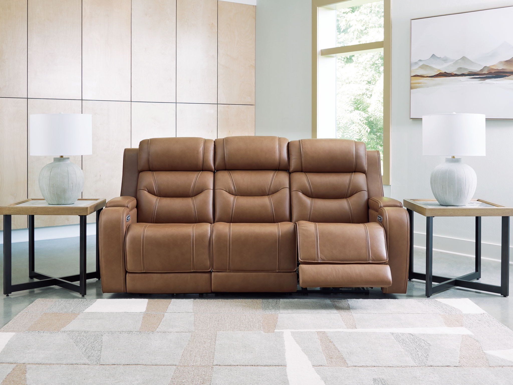 Knightington - Power Reclining Sofa With Audio Seating - Best Buy Furniture