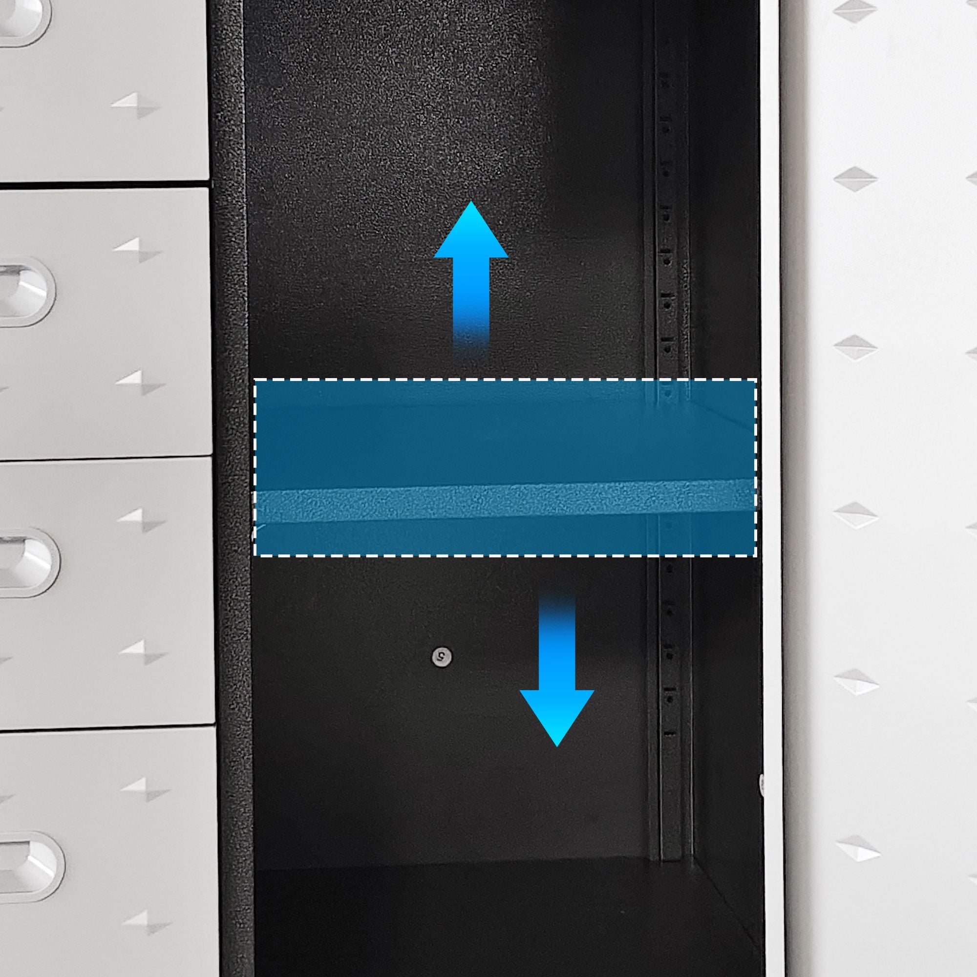 Sturdy Metal Tool Storage Cabinet With Wheels Durable Garage, Office & Home Organizer Steel