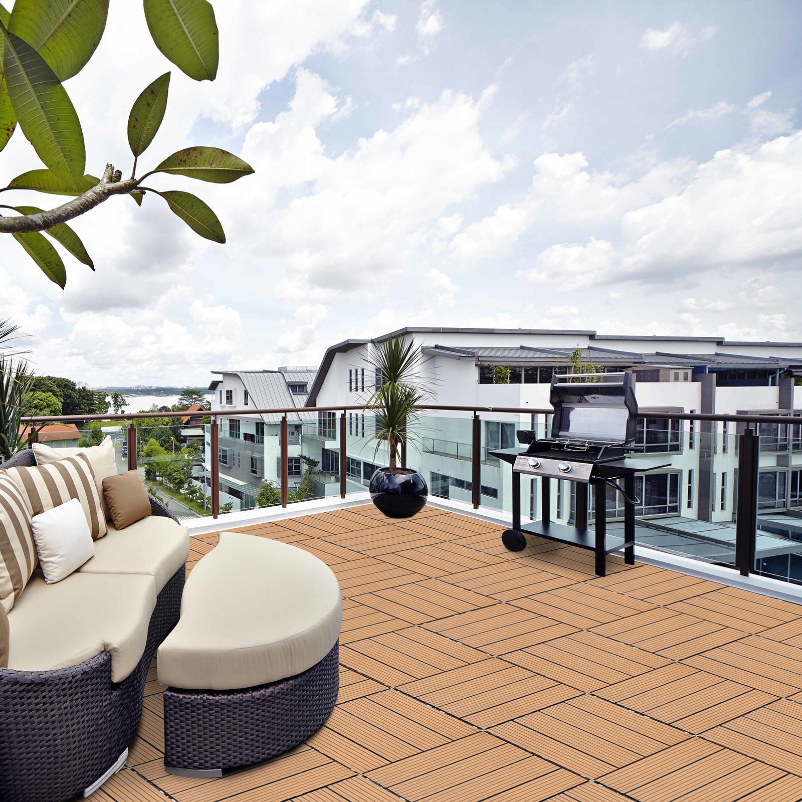 Composite Deck Tiles, Resist Rust, Water, Weather
