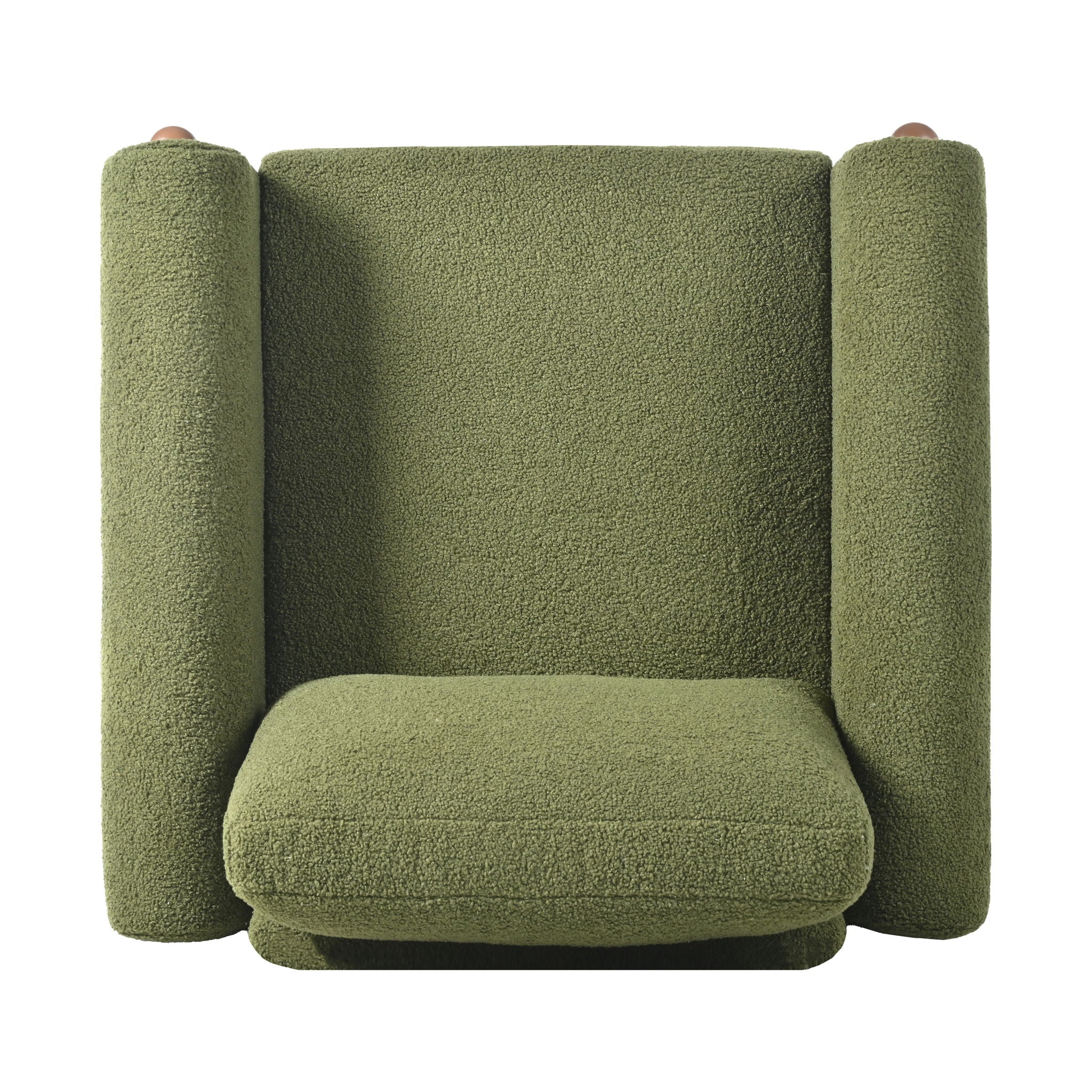 Oversized Accent Chair With Curved Armrests