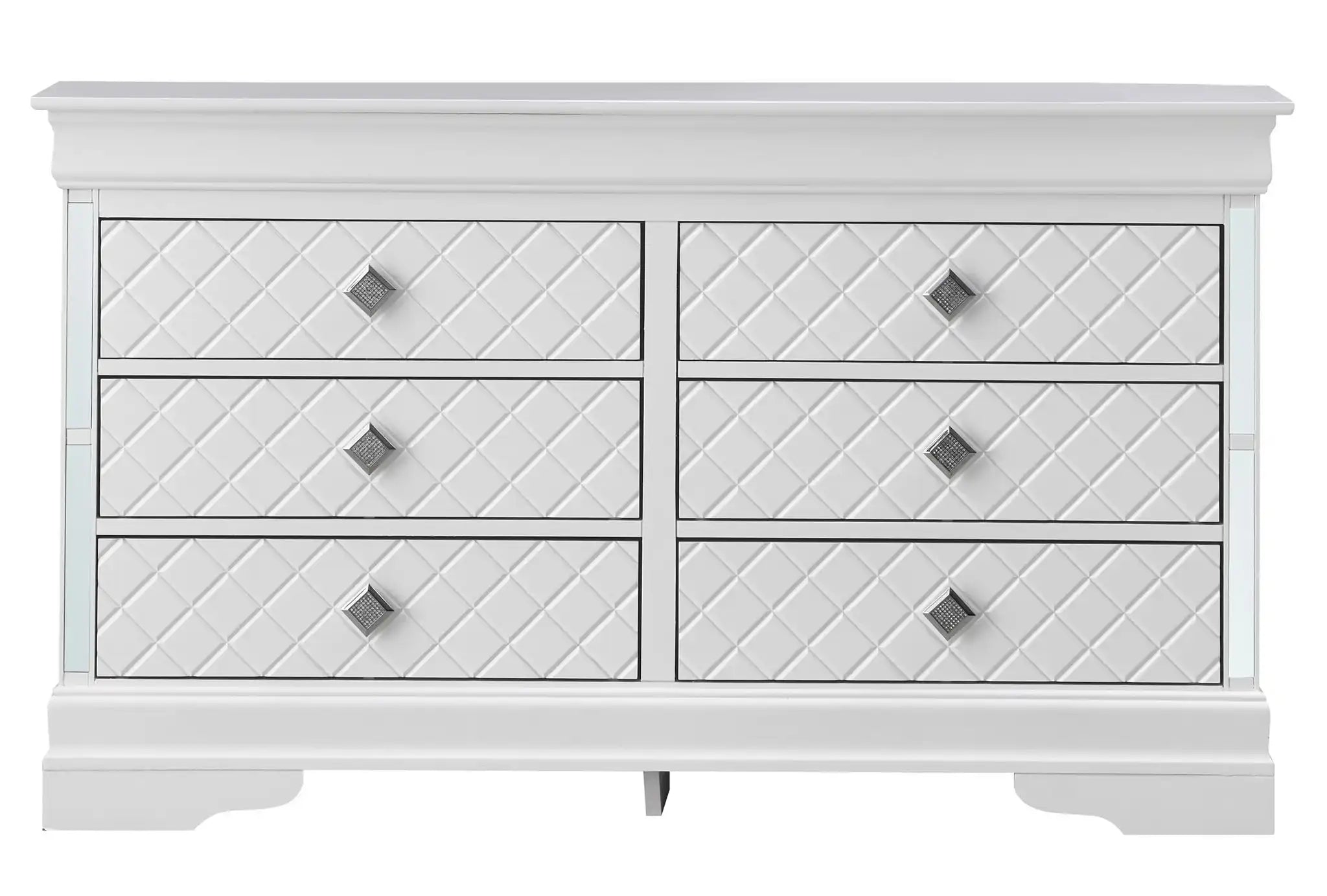 Verona - Stylish Dresser - Silver Champagne