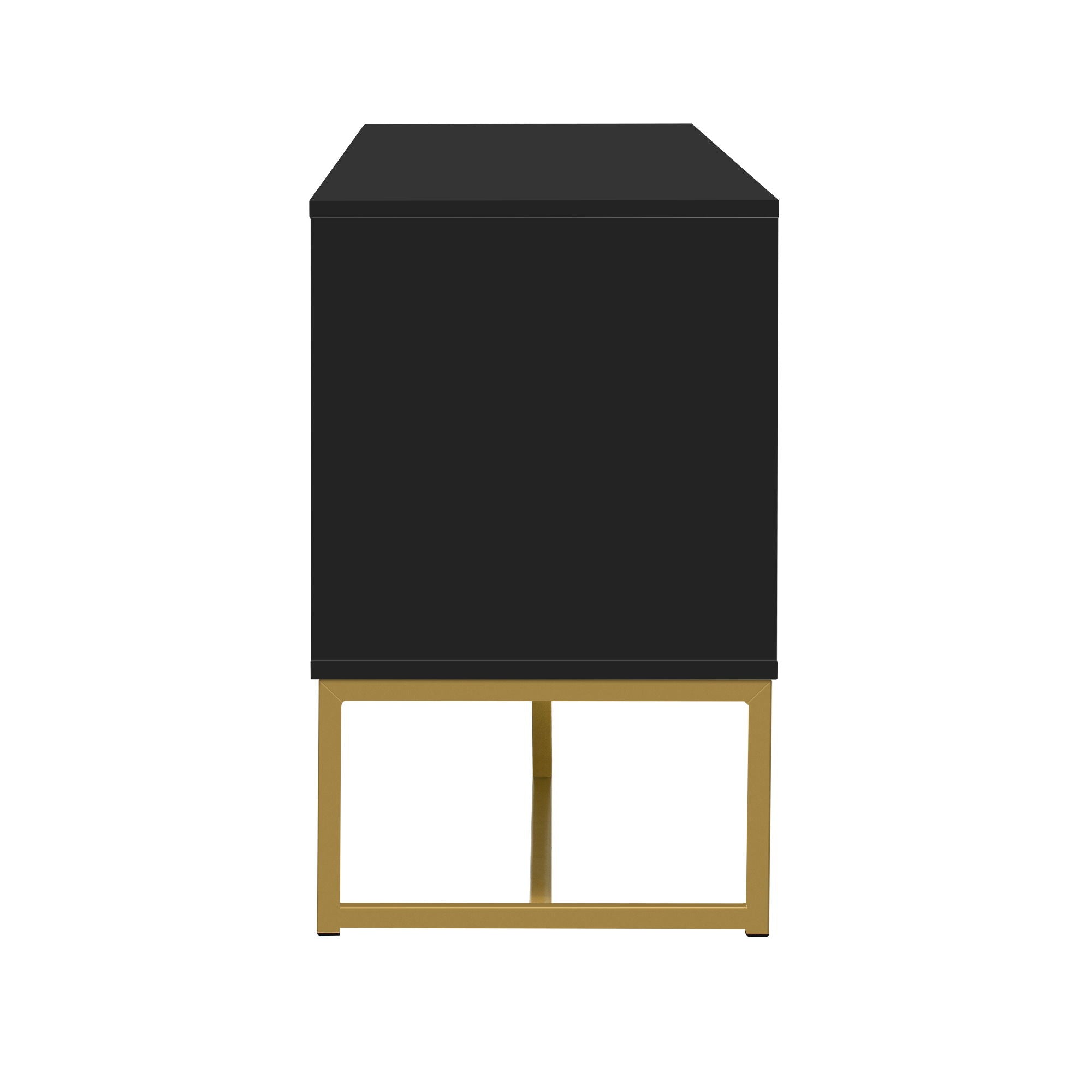 TV Cabinet With 1 Drawer, 2 Cabinets, Handles And Anti-Tip Device