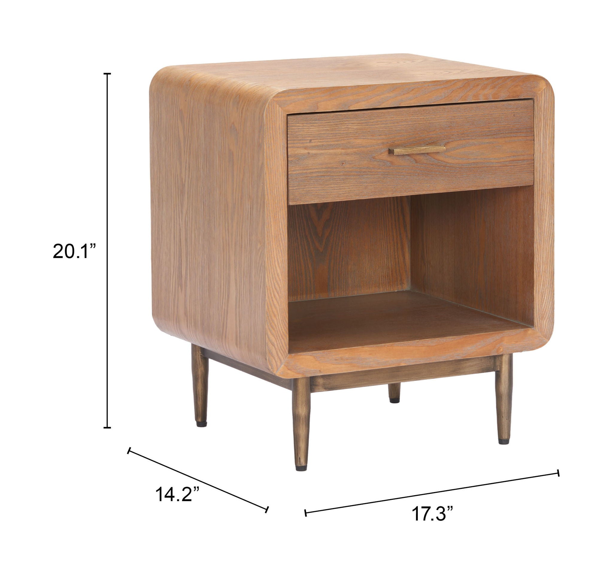 Vidaz - Side Table - Brown