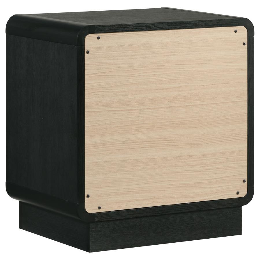 Cavelle - 2-Drawer Nightstand Bedside Table - Black - Best Buy Furniture