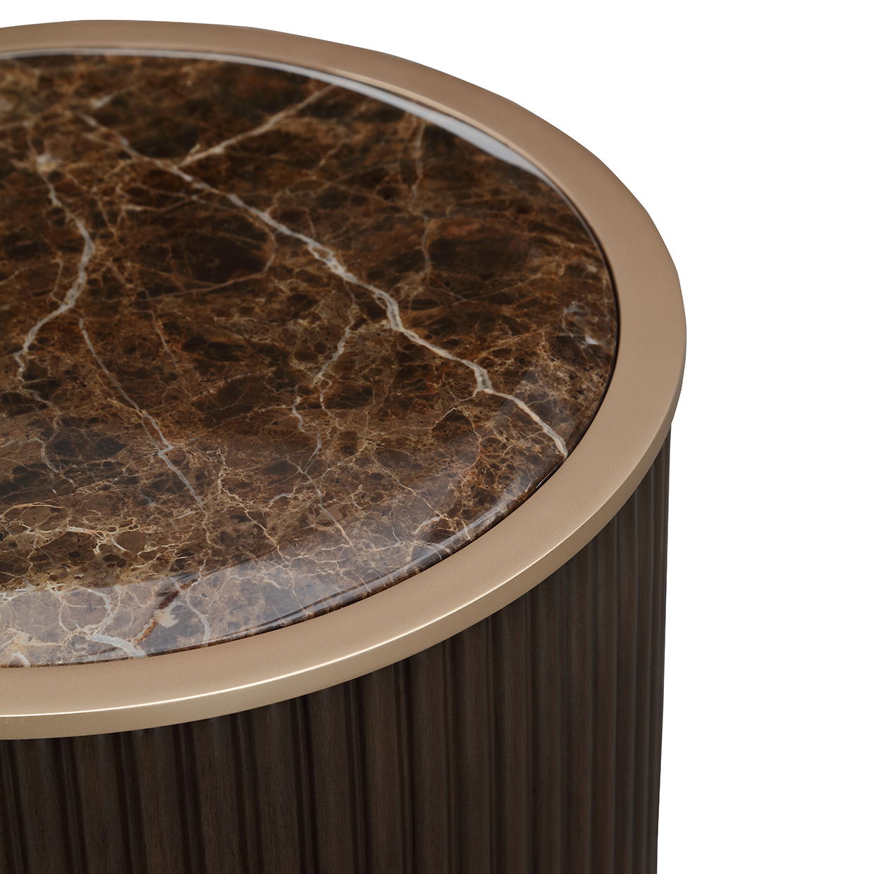 West Kensington - Chairside Table - Medium Espresso