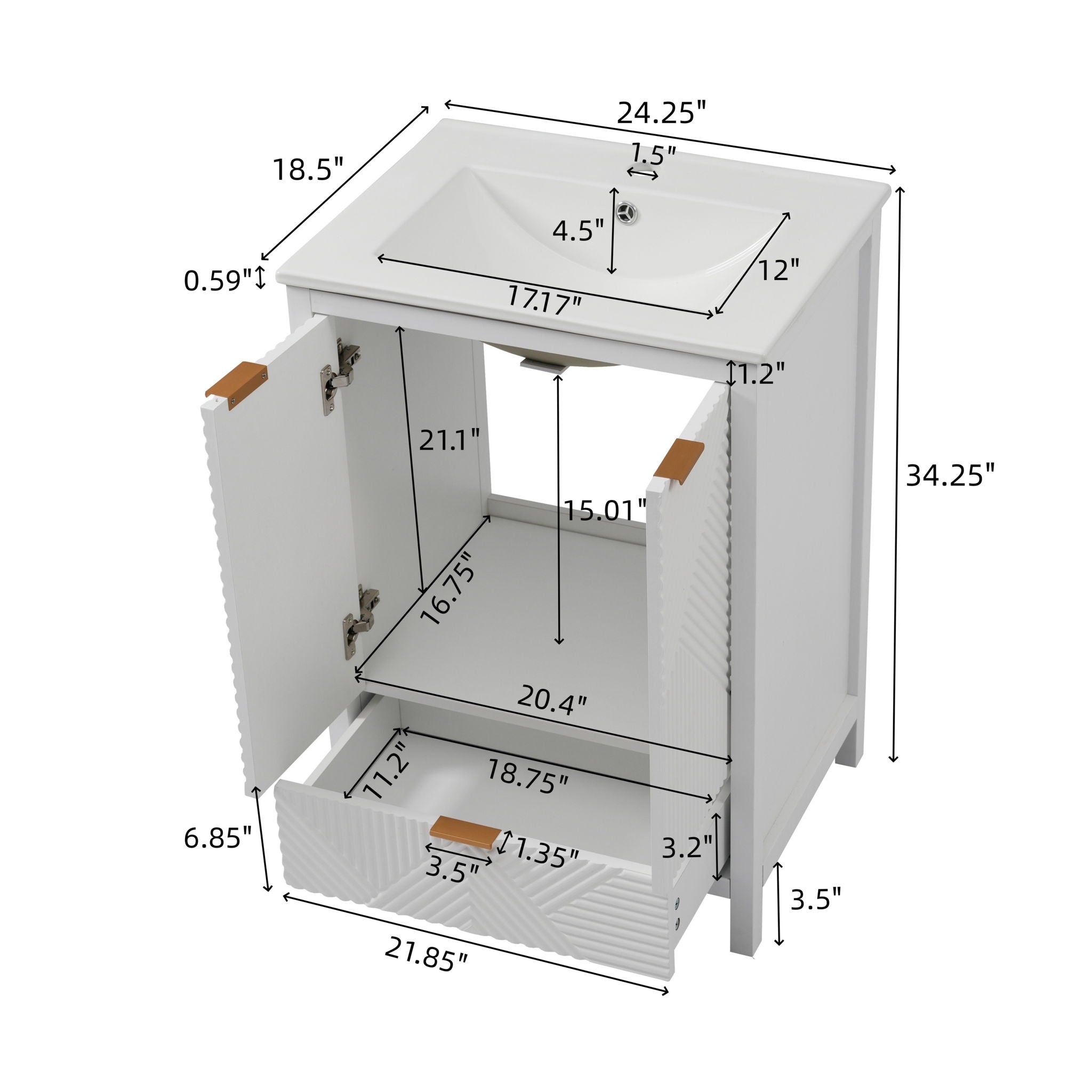 Modern Bathroom Vanity With Sink Combo