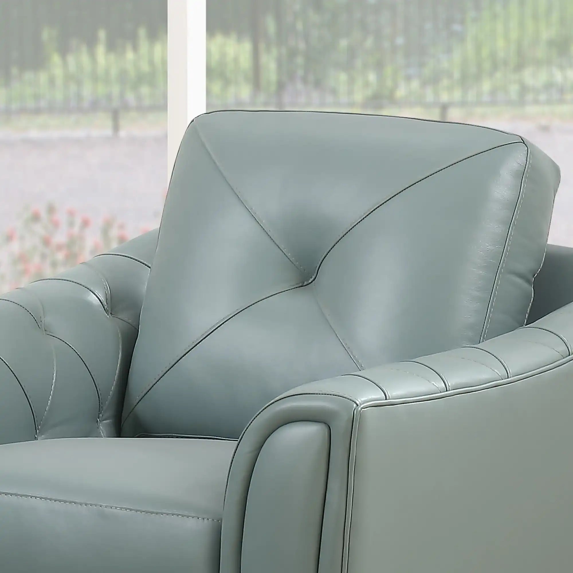 Modern Tufted Leather Chair - Best Buy Furniture