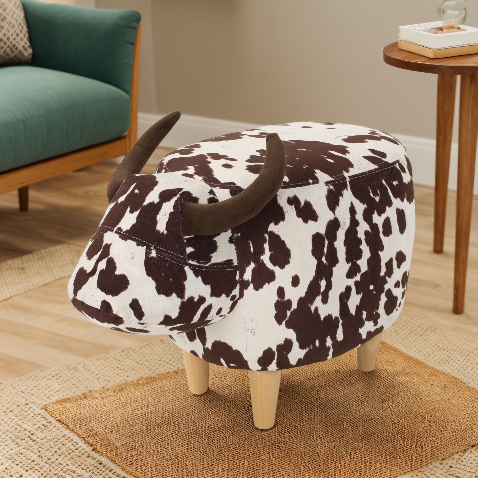 Cow Shaped Ottoman Footstool