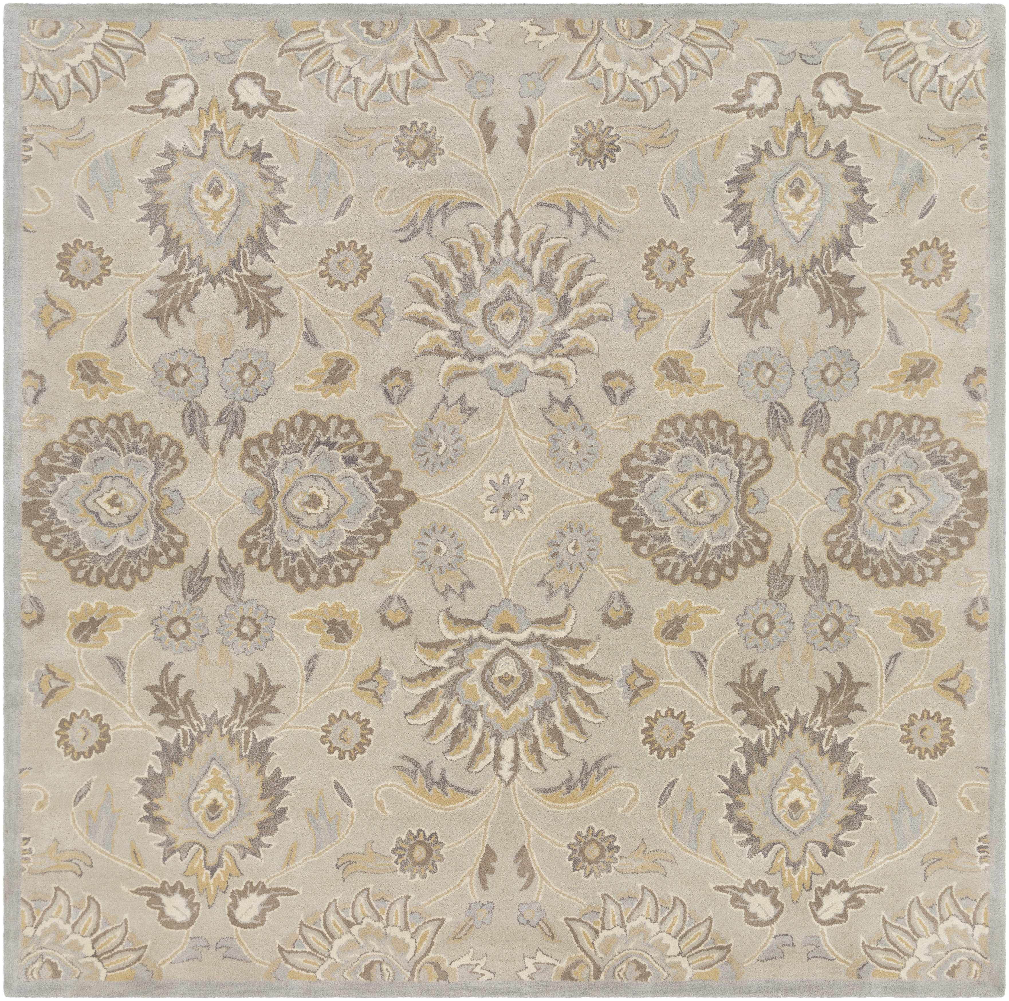 Conesus 1192 Hand Tufted Ivory&Taupe Wool Rug