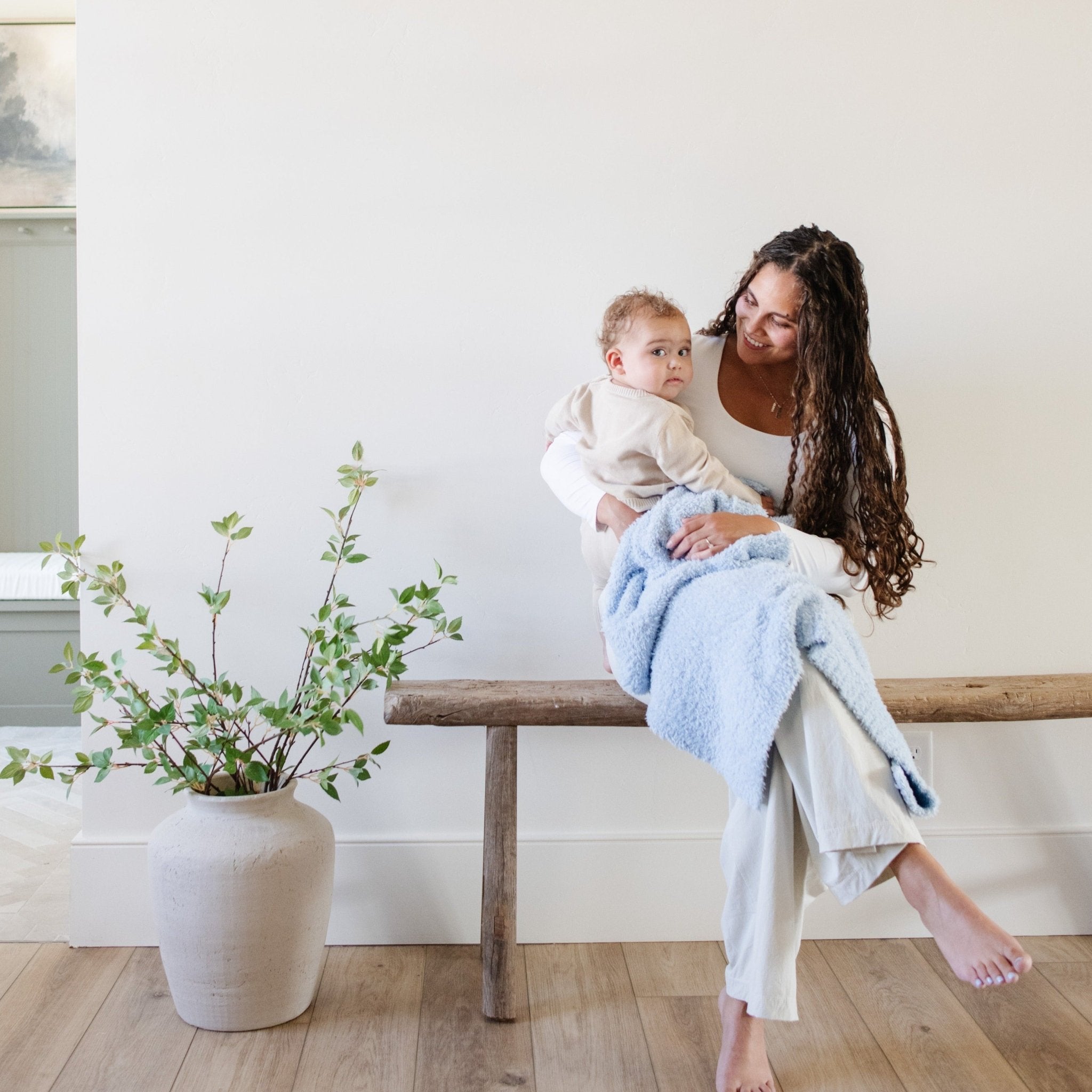 Bamboni® Receiving Blanket 30" x 40" Bamboo Rayon Blend