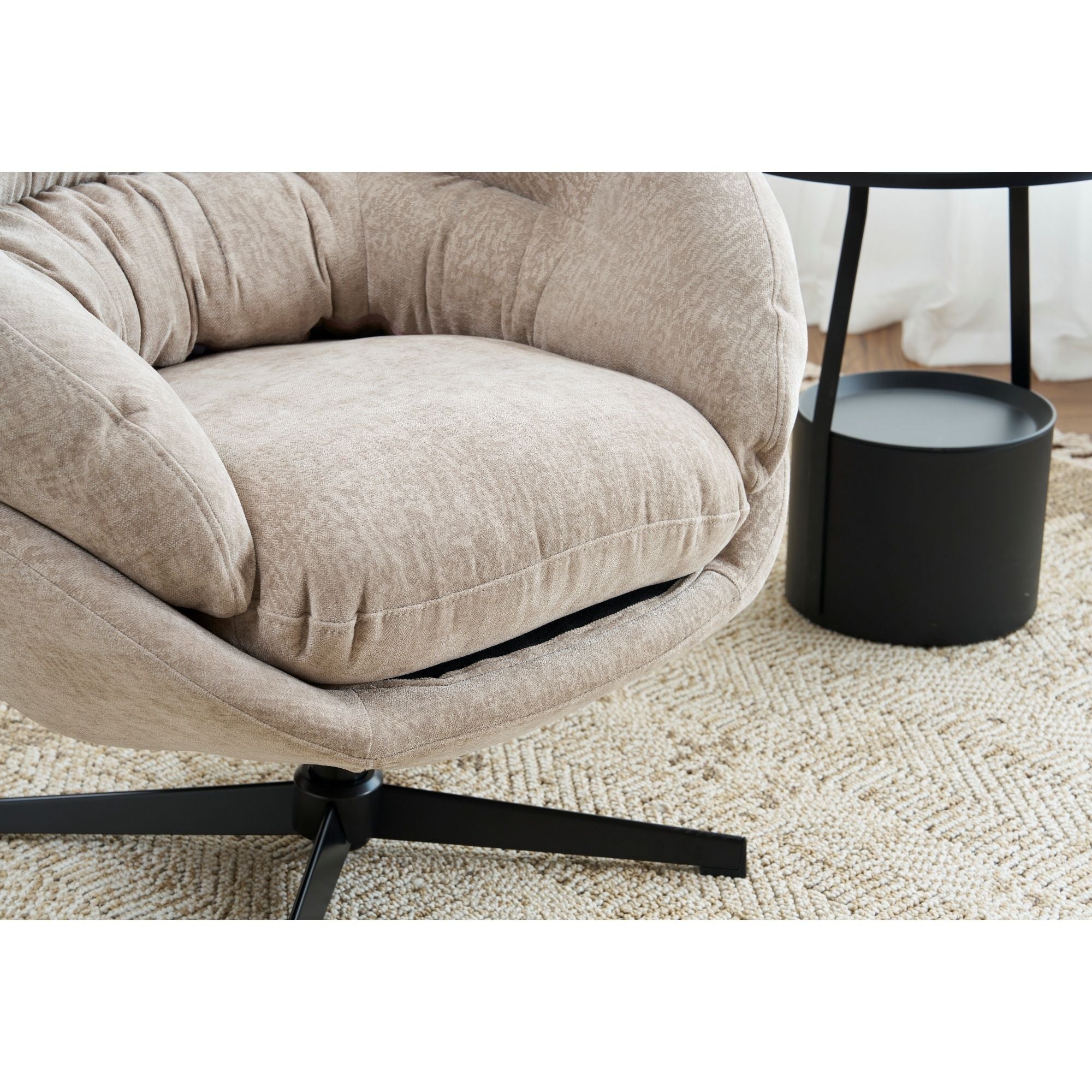 Modern Chenille Office Chair With 360 Degree Swivel