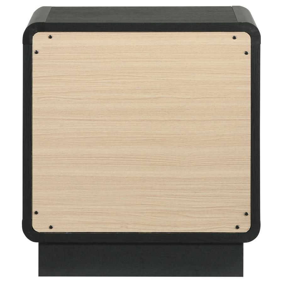 Cavelle - 2-Drawer Nightstand Bedside Table - Black - Best Buy Furniture