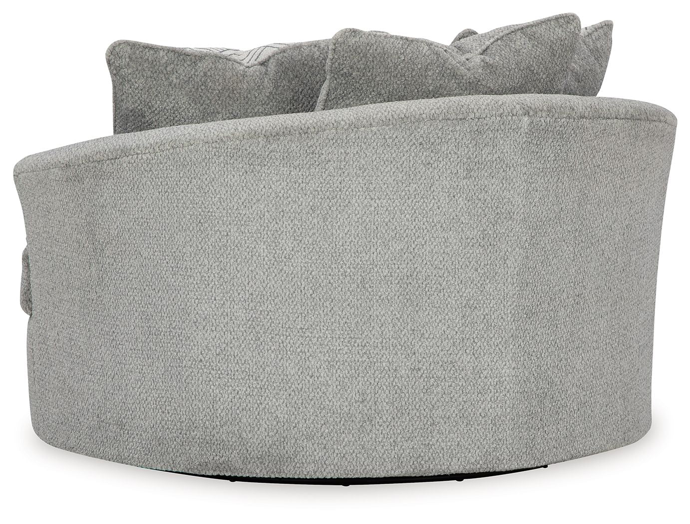 Casselbury - Oversized Swivel Accent Chair - Cement - Best Buy Furniture