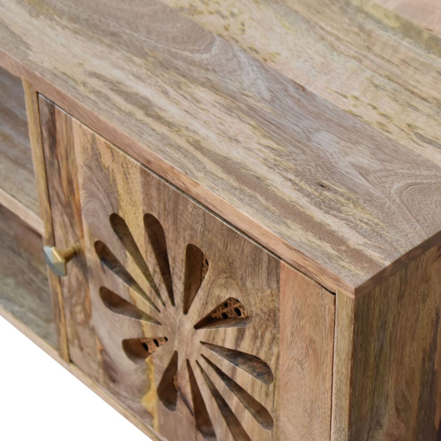 Rosalie - Media Unit - Beige Brown