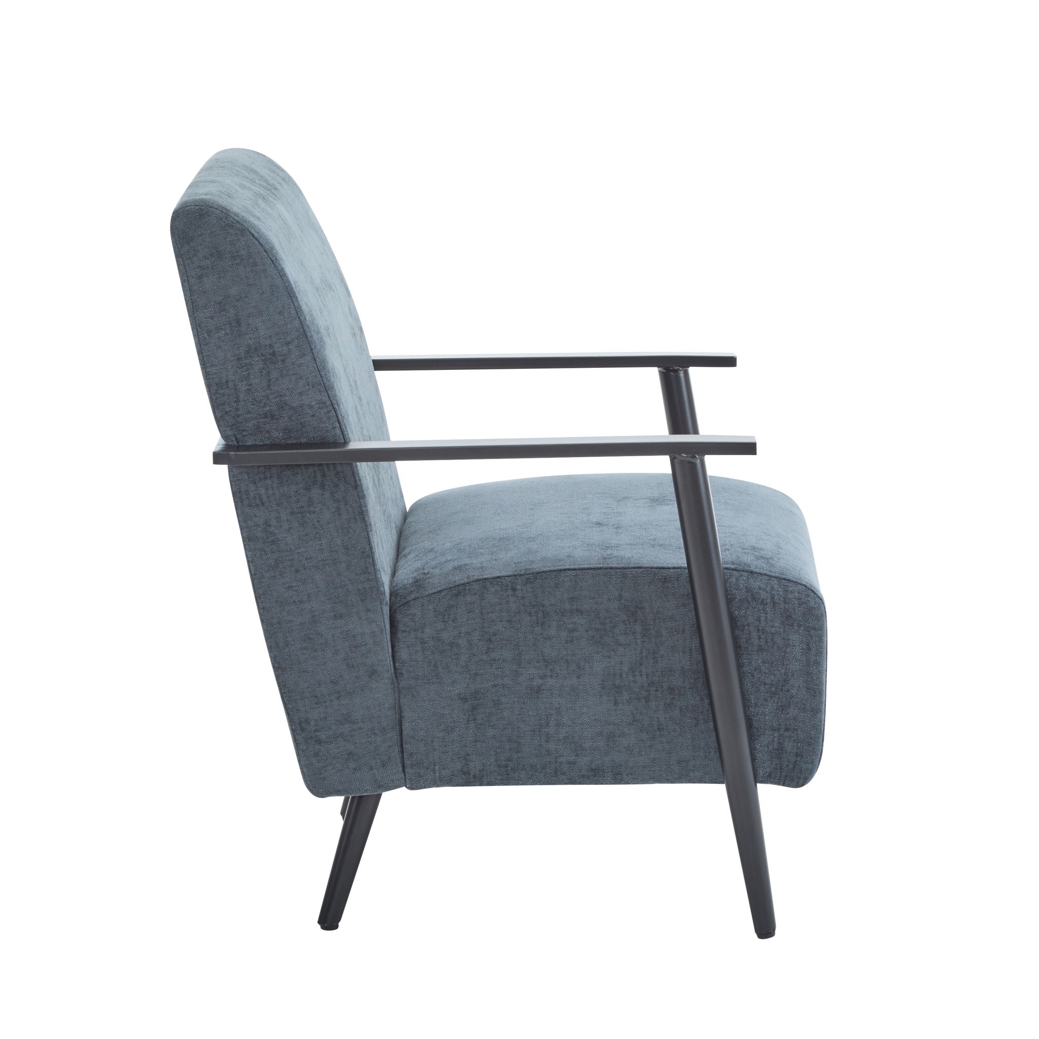 Modern Lounge Chair With Polyester Upholstery