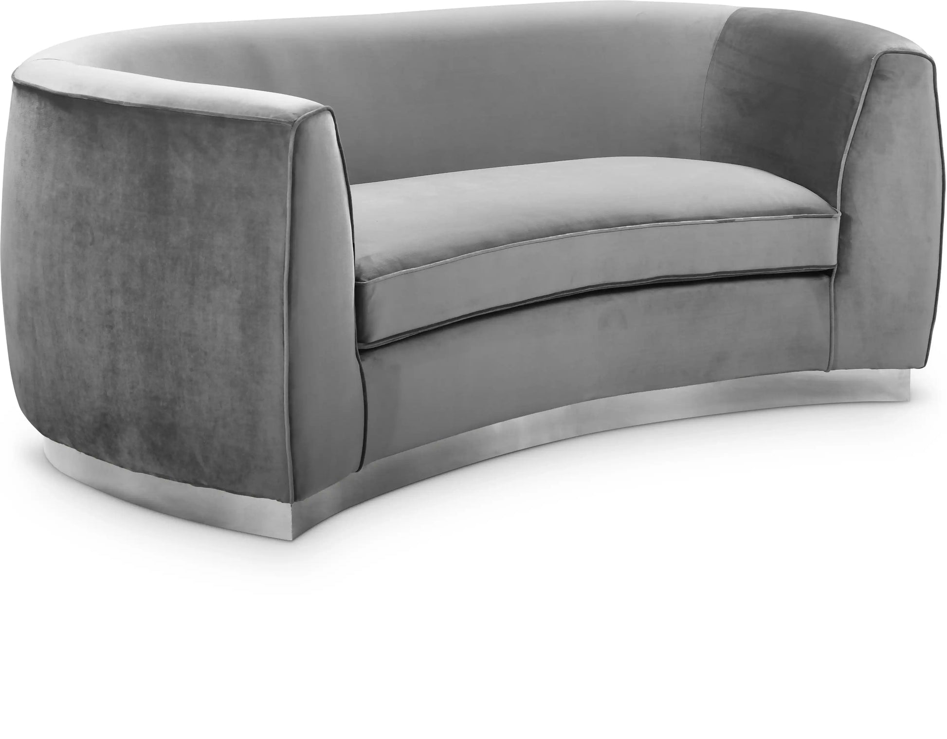 Julian - Loveseat with Chrome Base - Best Buy Furniture