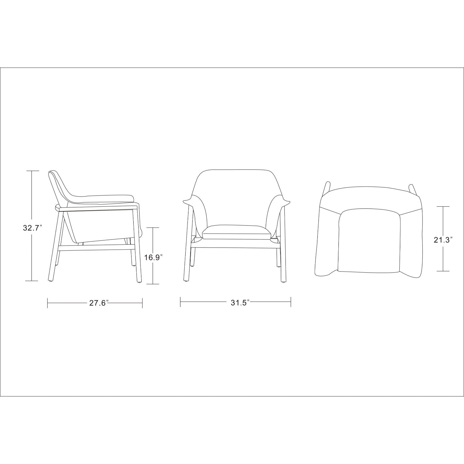 Miller - Weave Accent Armchair - Green