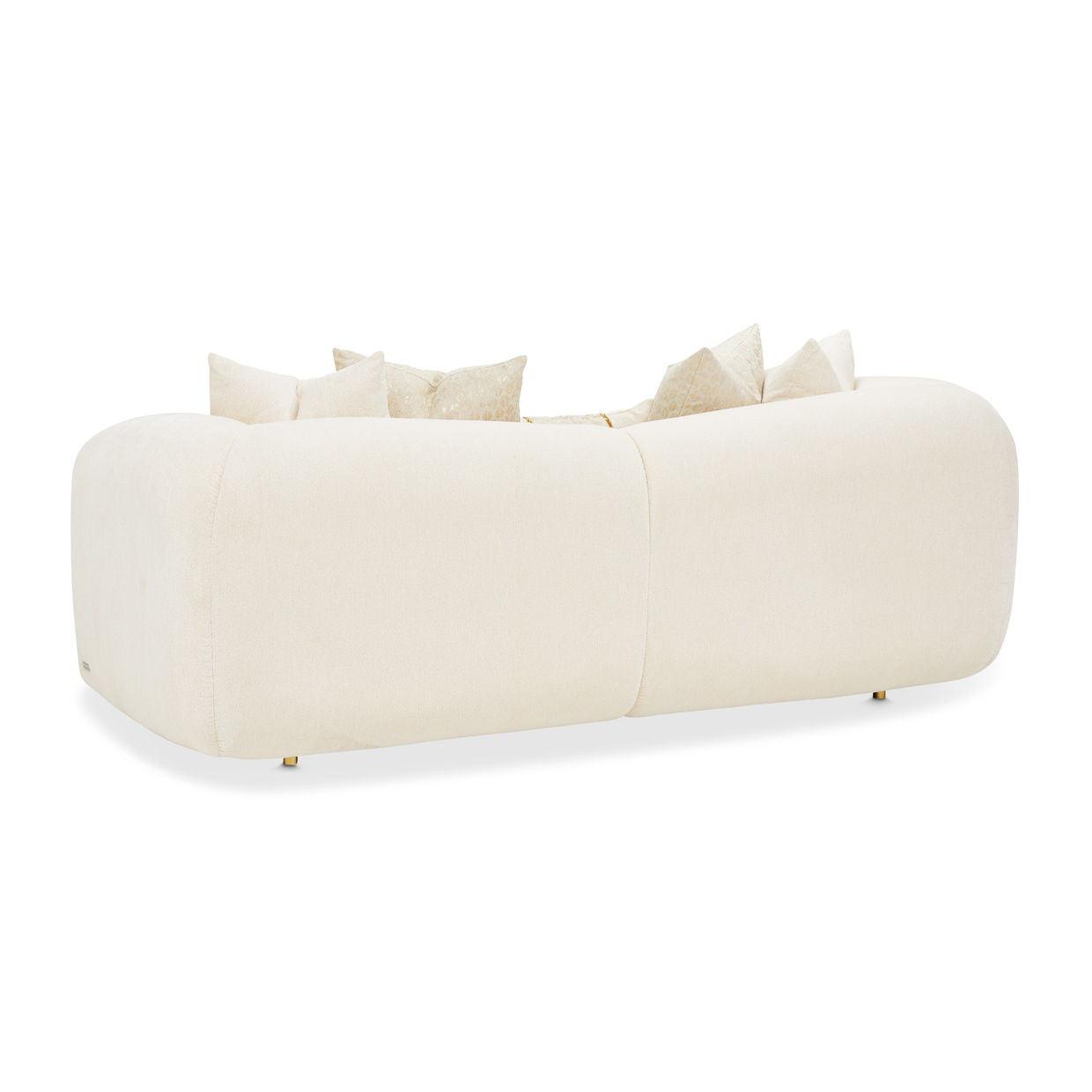 Sassani - Loveseat - Crepe / Gold