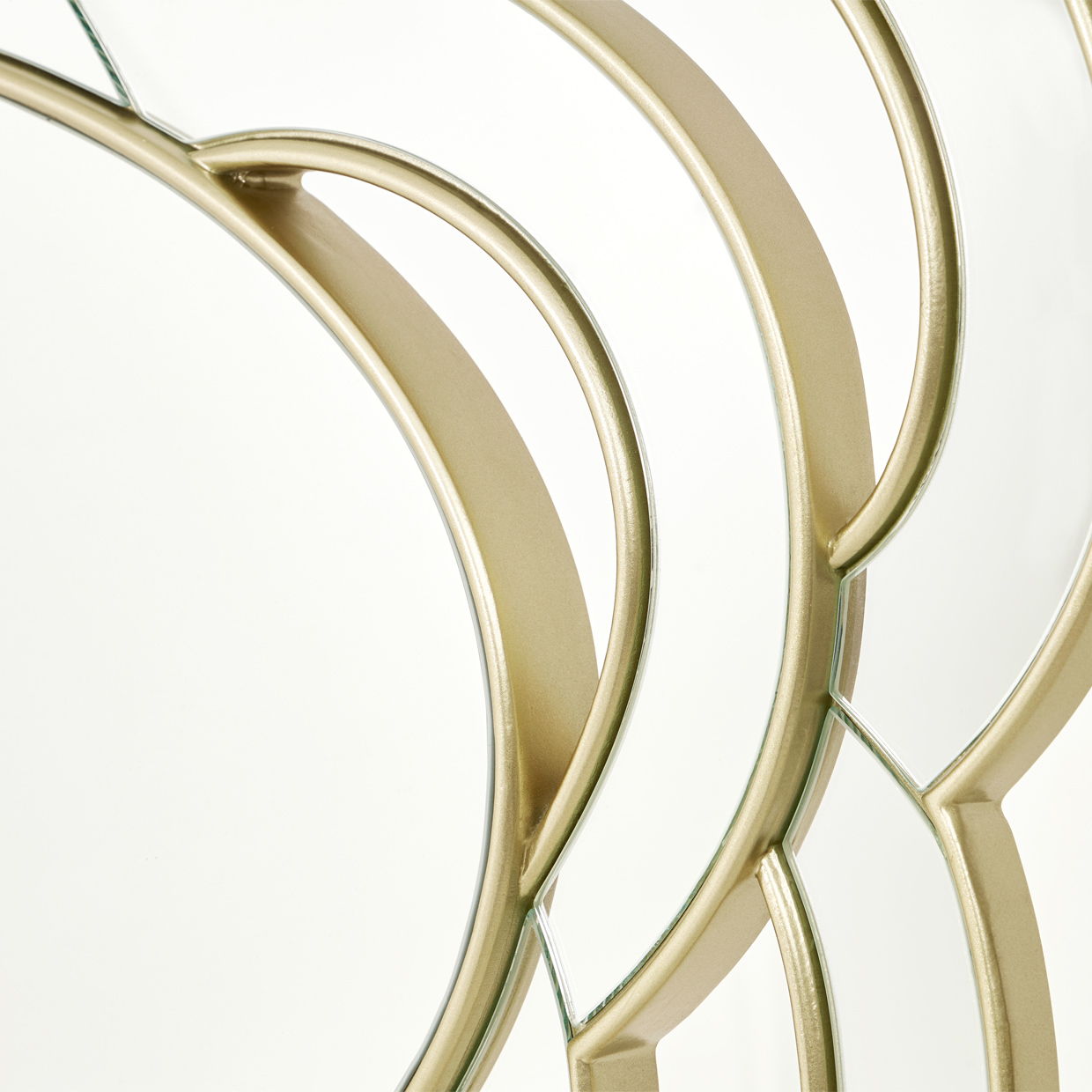 Camellia Field - Wall Mirror - Antique Gold
